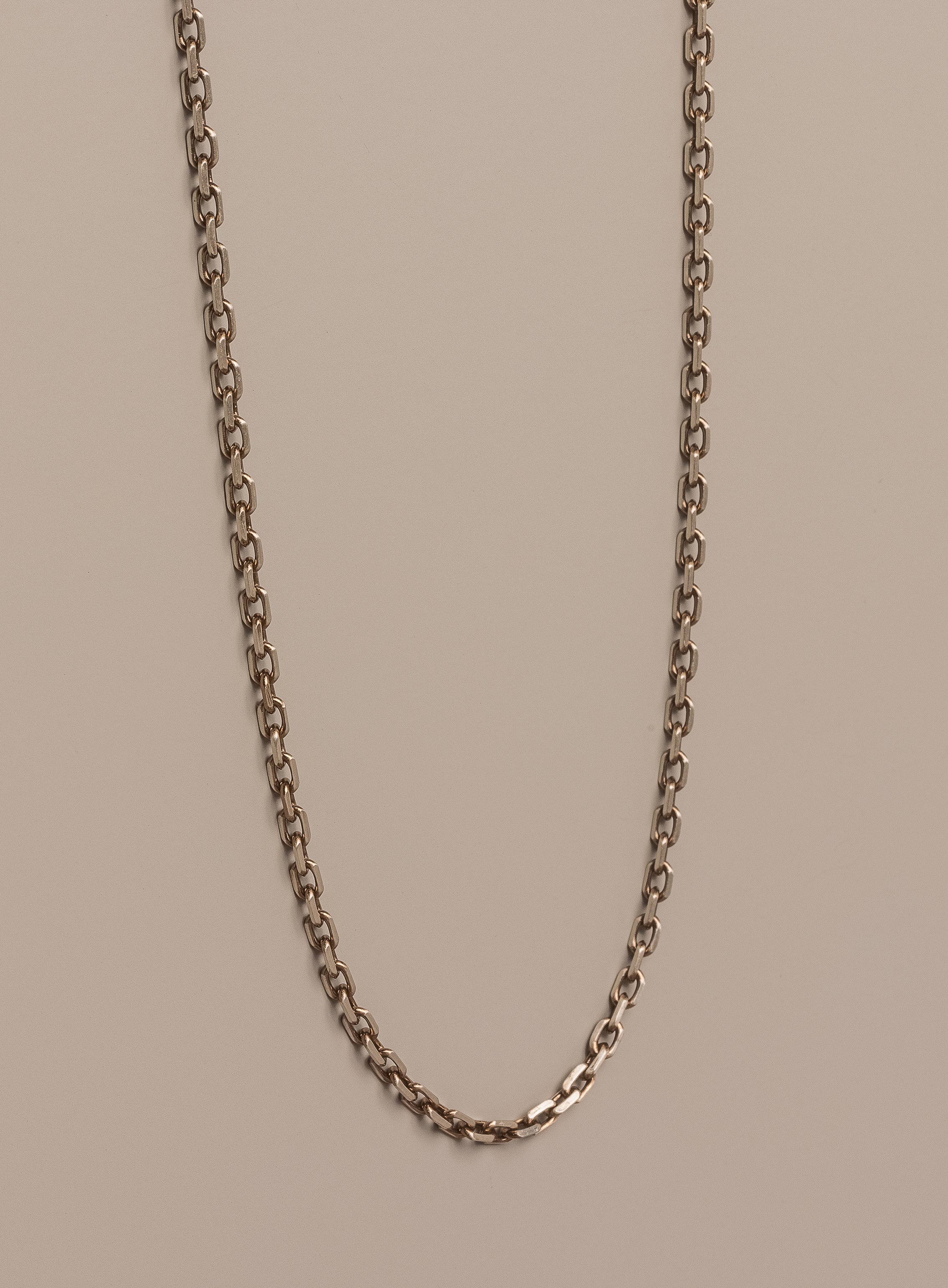 Oxidized Sterling + "Chocolate" Vermeil Gold Cable Chain Necklace - Image 6