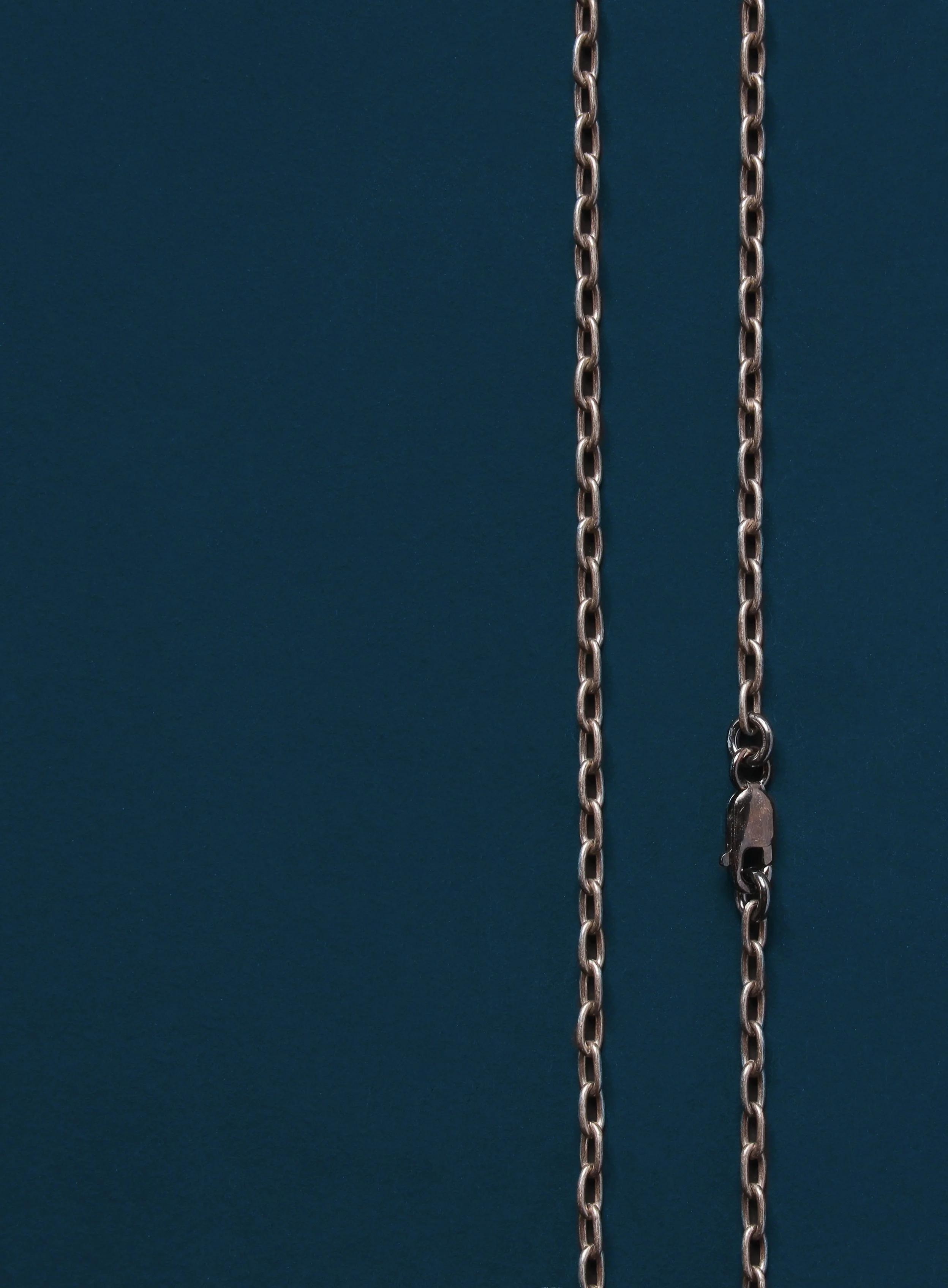 Oxidized Sterling Silver Cable Chain Necklace for Men - Image 5