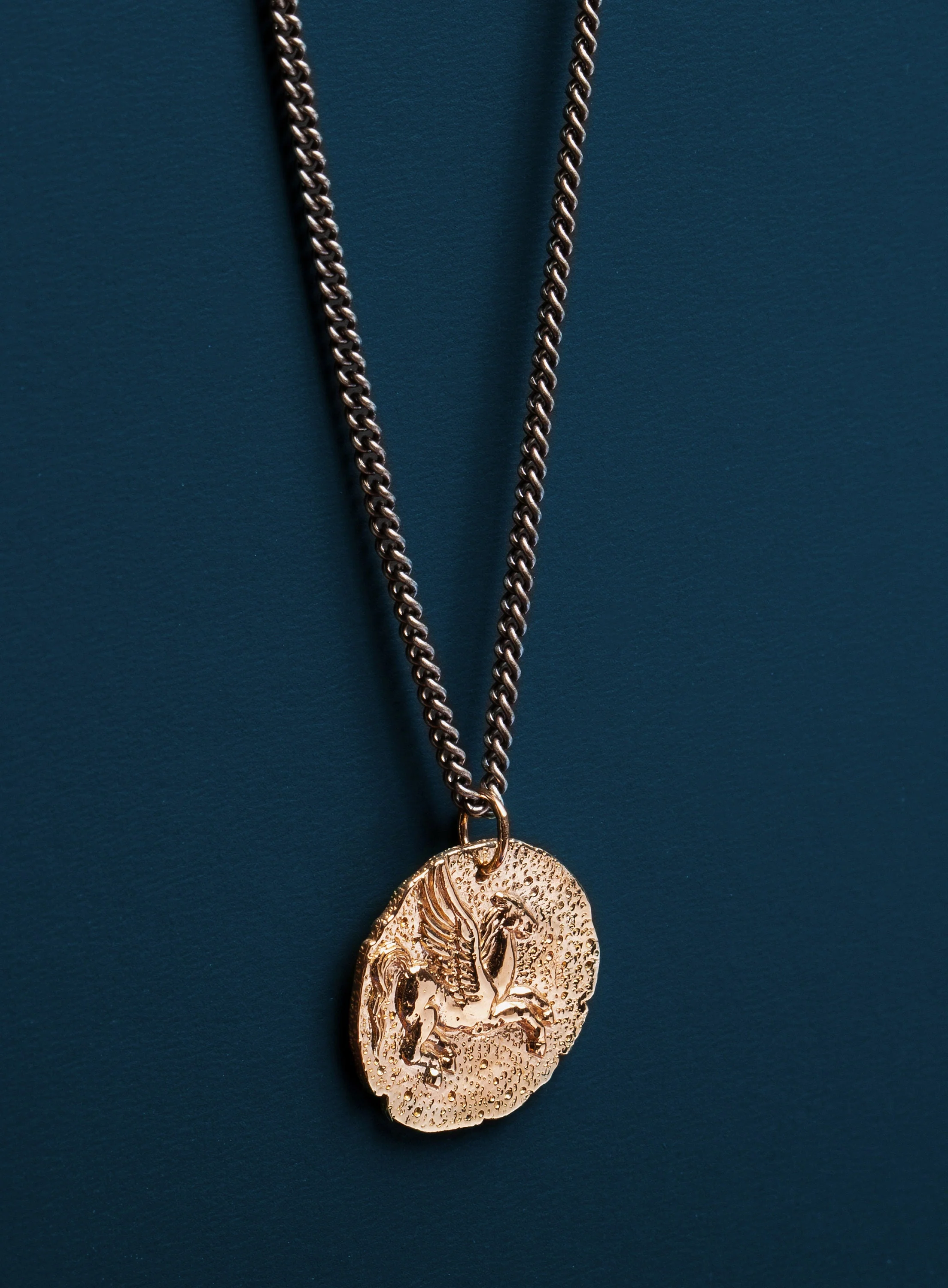 Bronze Pegasus Necklace for Men - Image 3