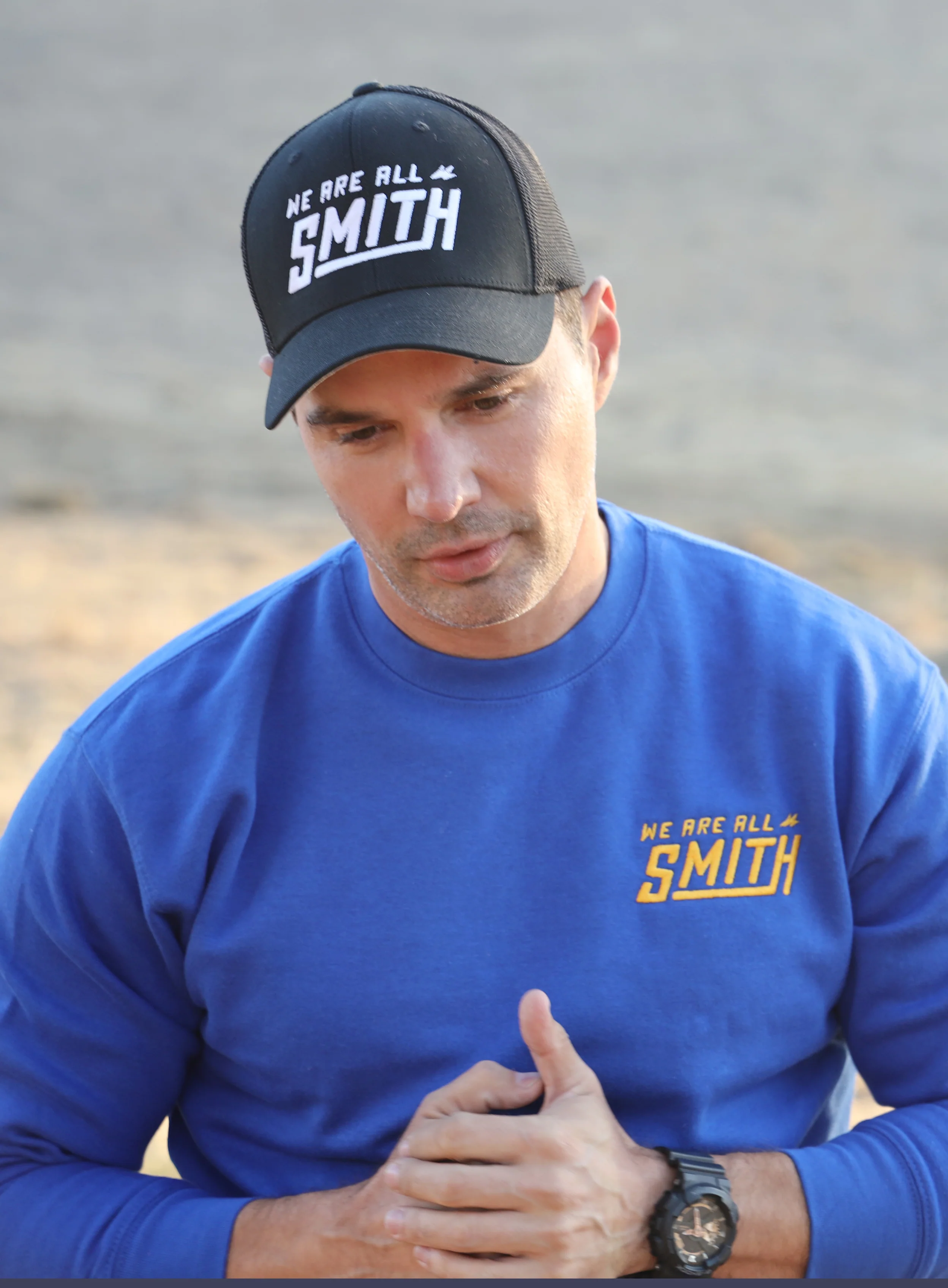 Royal Blue Embroidered WAAS Logo Unisex Sweatshirt - Image 2