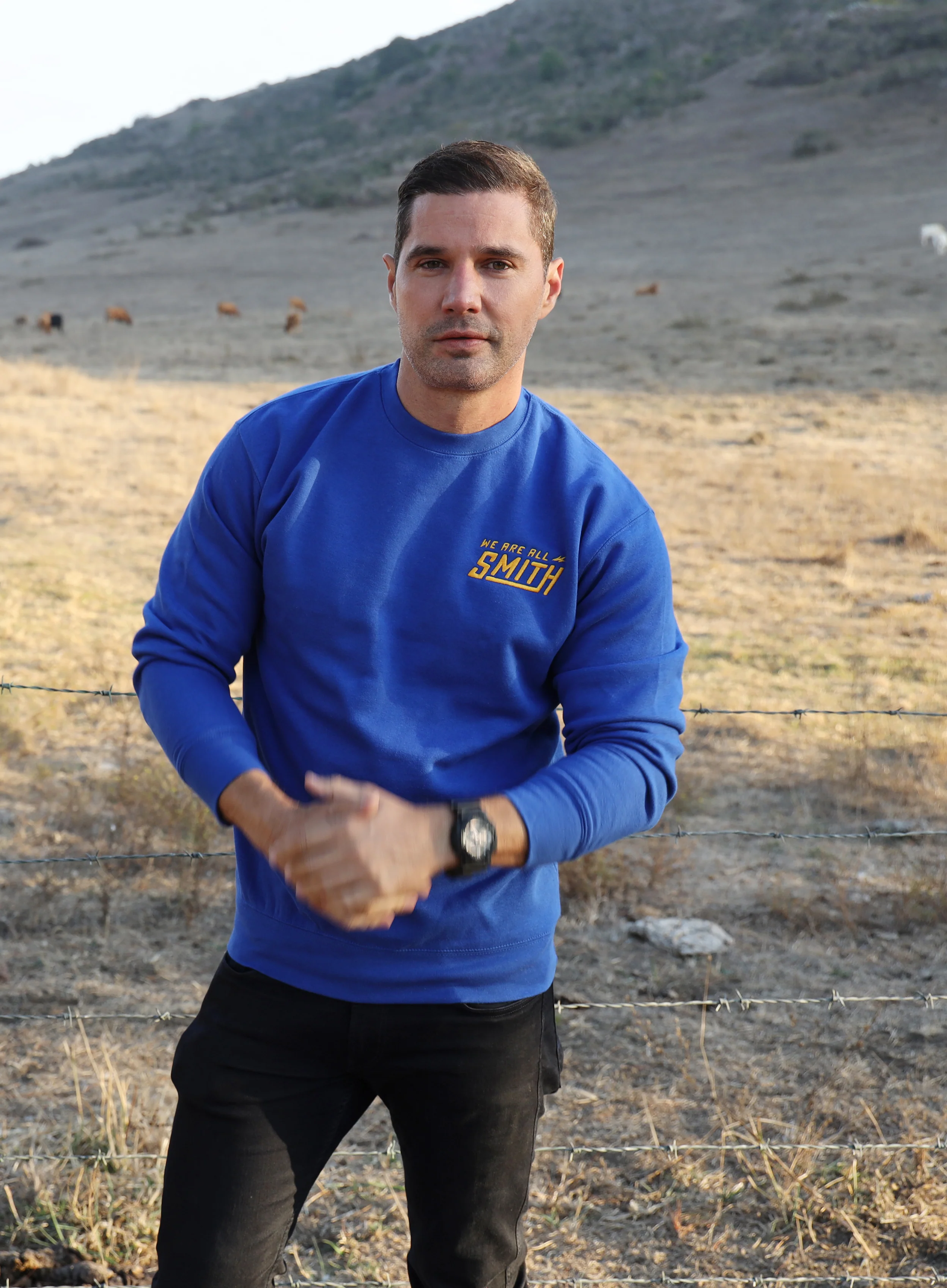 Royal Blue Embroidered WAAS Logo Unisex Sweatshirt - Image 7