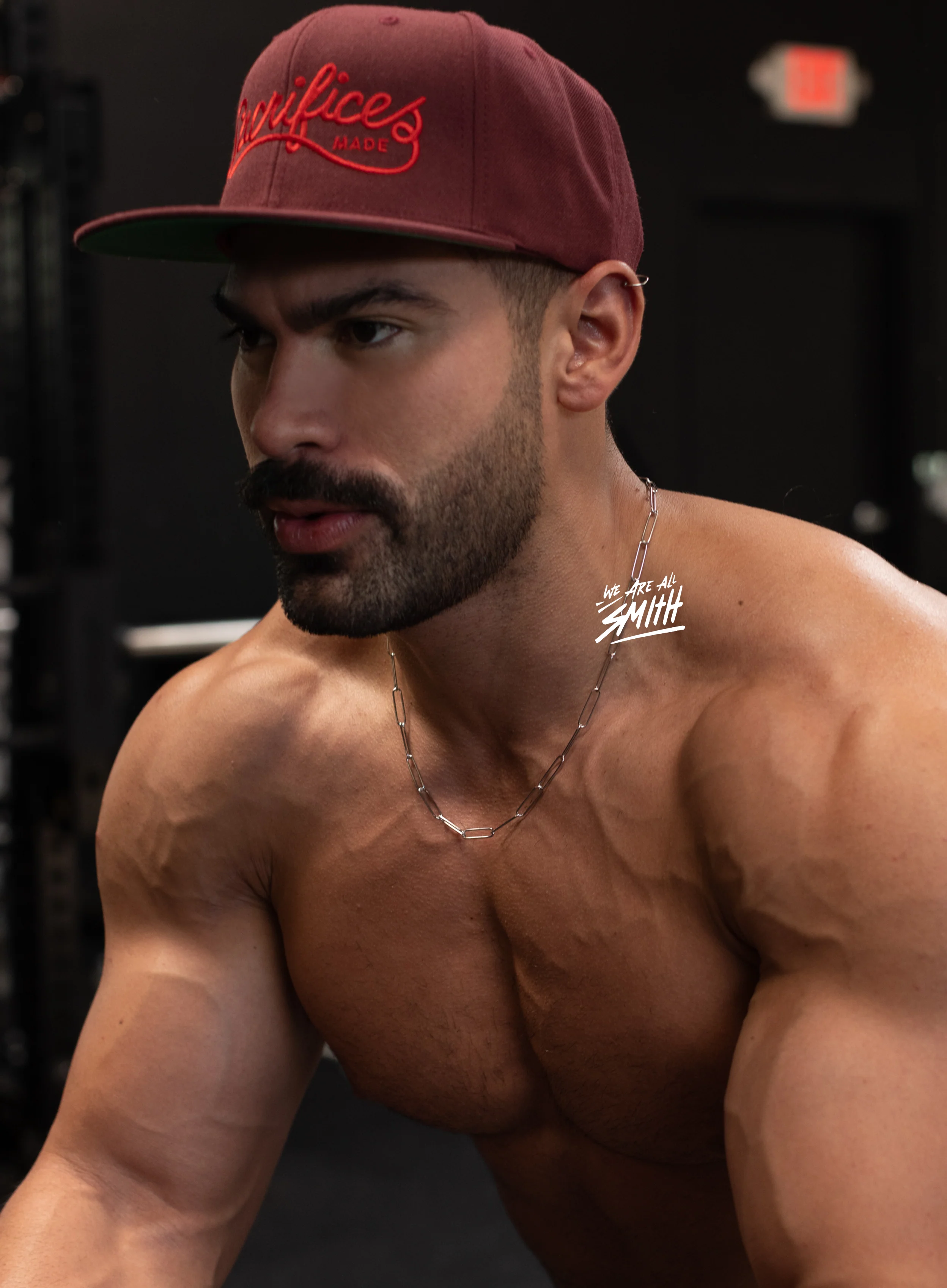 Sacrifices Made - Burgundy Embroidered Hat - Image 5