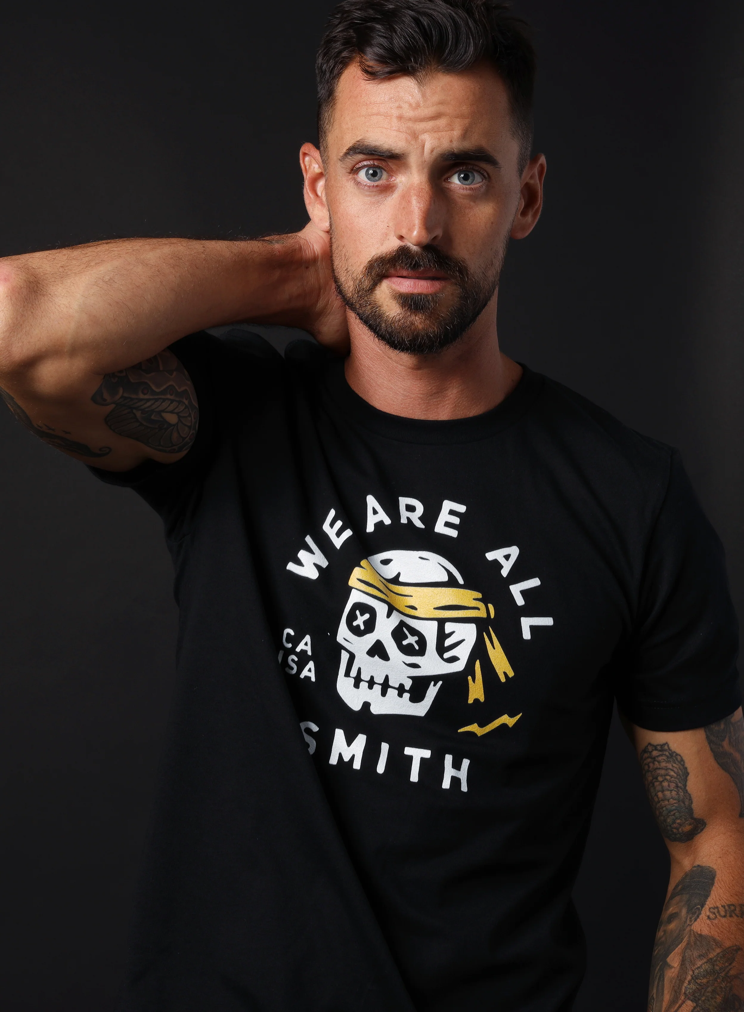 Skull Black Unisex black short sleeve t-shirt
