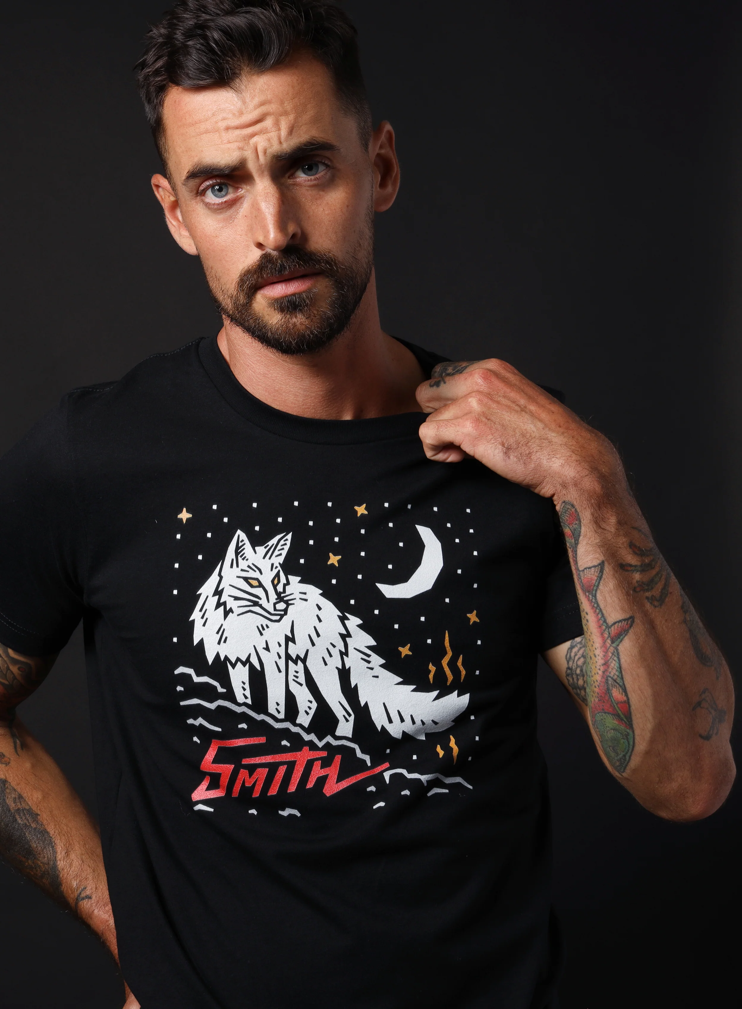 Smith Wolf Black Short Sleeve Unisex t-shirt