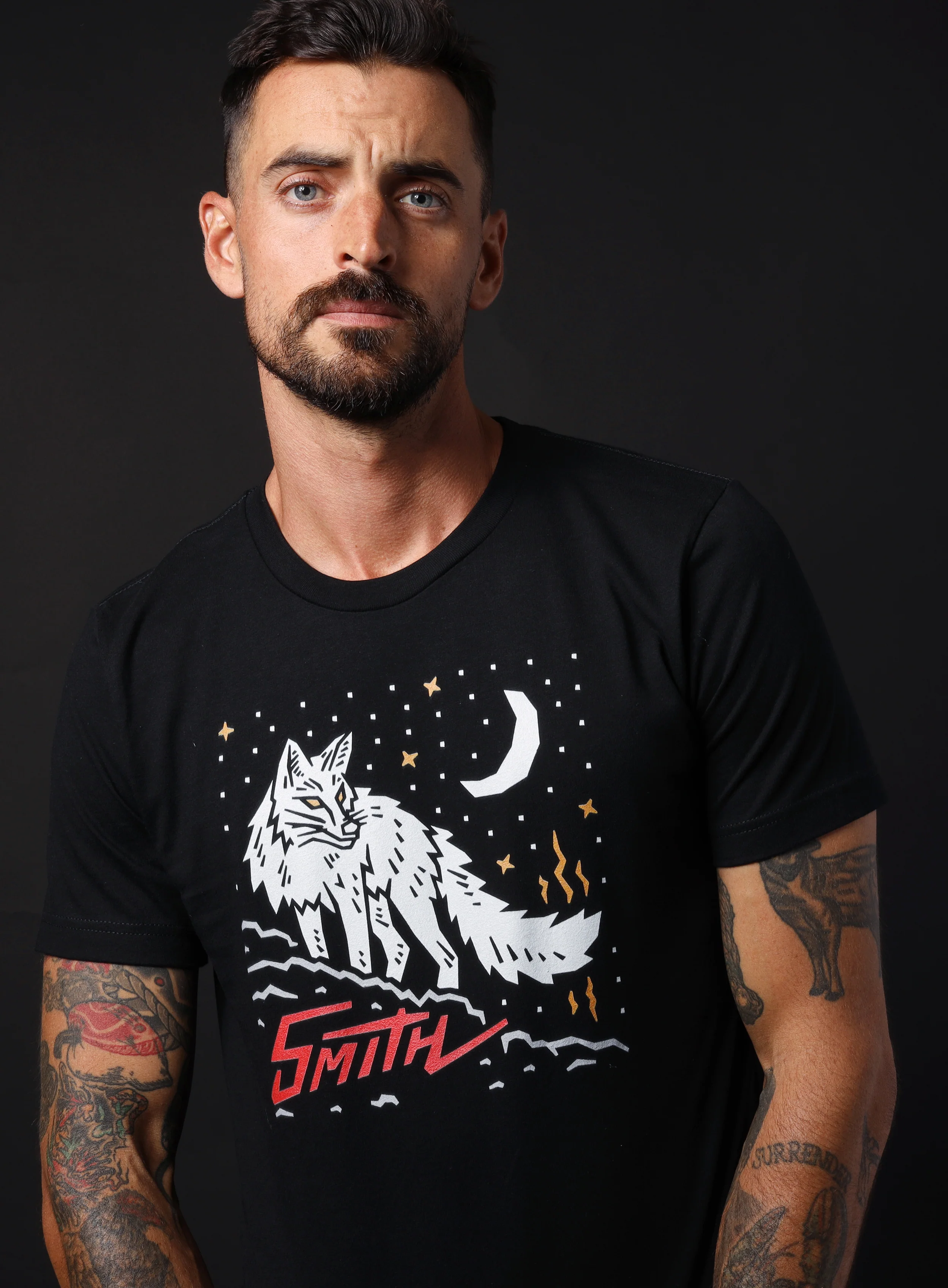 Smith Wolf Black Short Sleeve Unisex t-shirt - Image 4