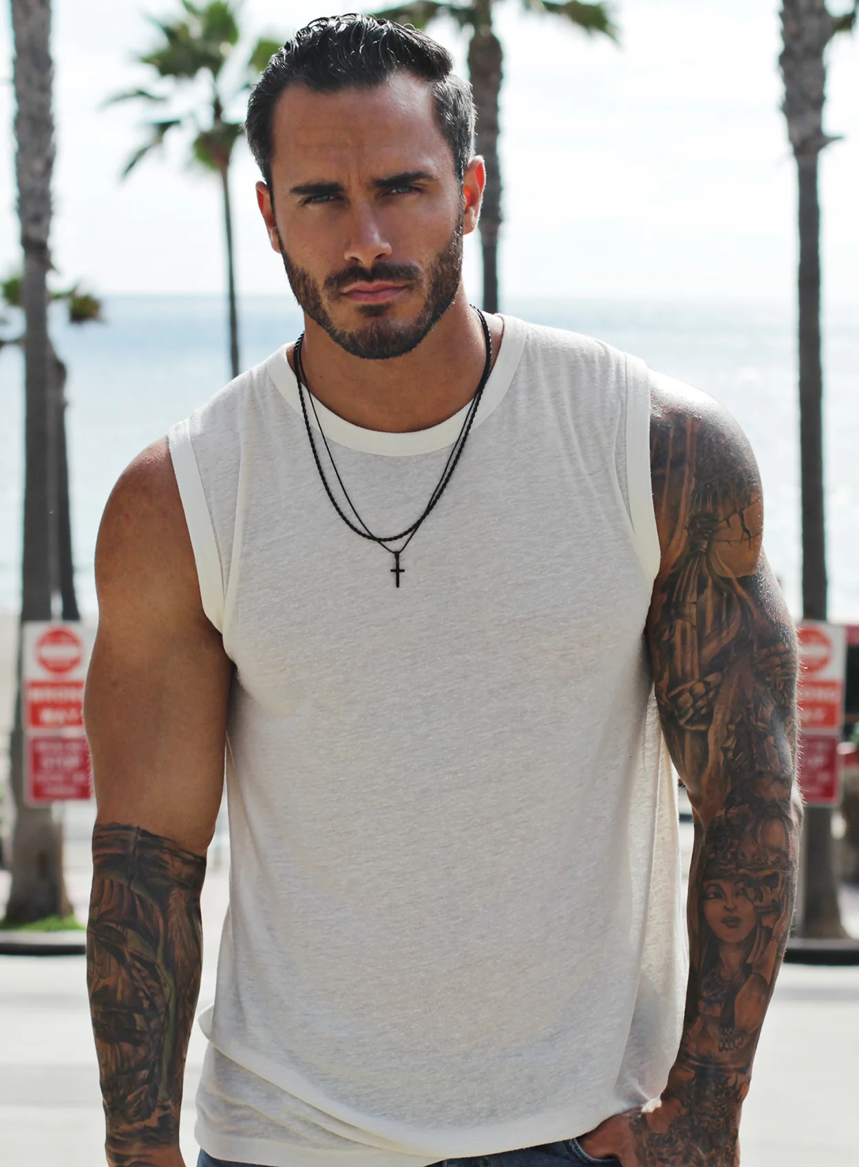 Stainless steel black rope chain necklace for men - Image 7