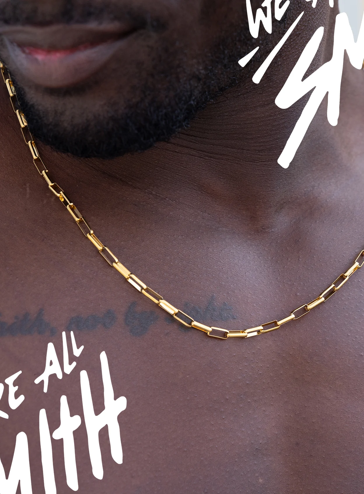 Stainless Steel Gold Plated 4.5mm Elongated Box Chain Necklace - Image 7