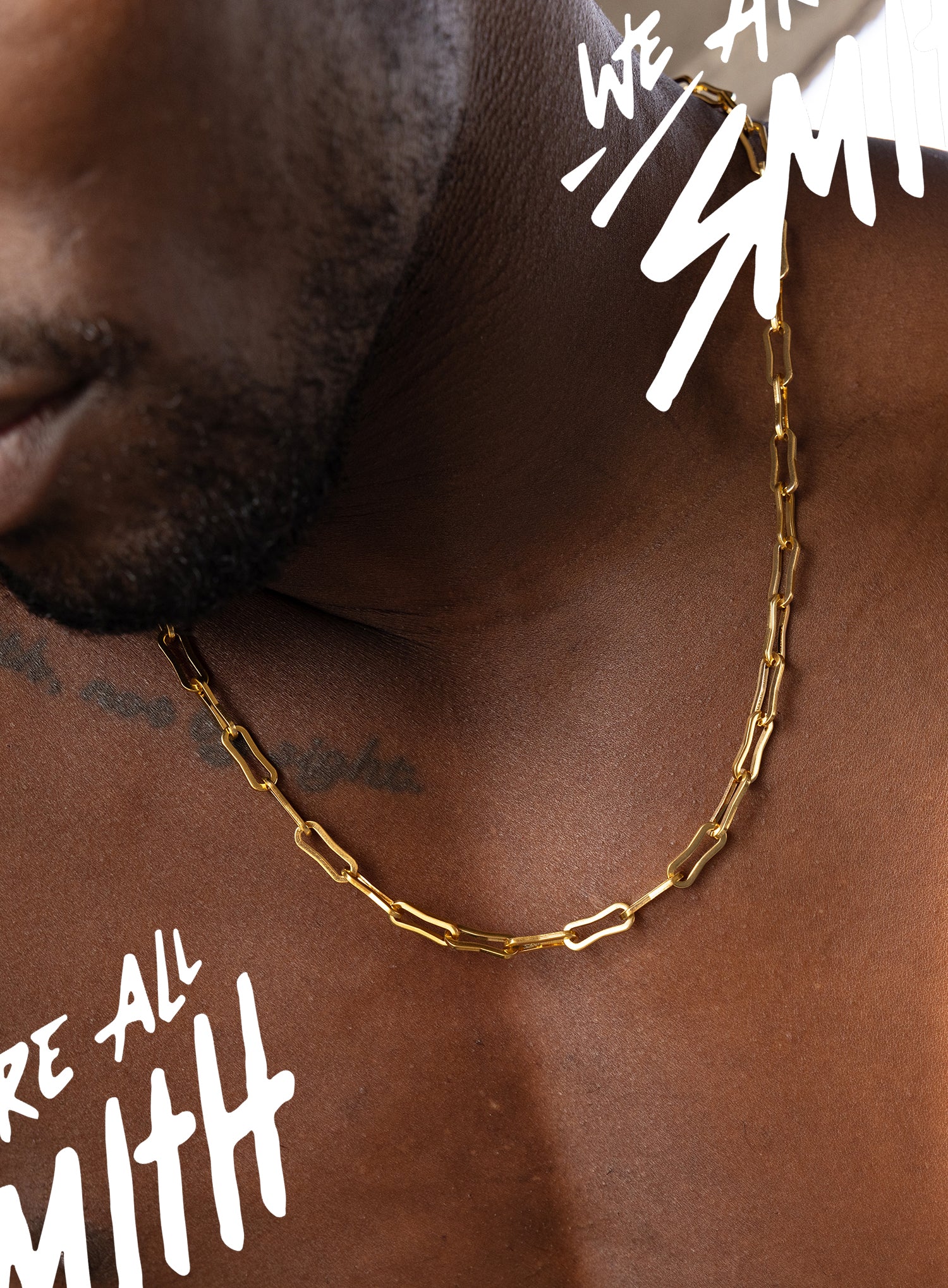 Stainless Steel Gold Plated 6mm Men's Cable Chain Necklace - Image 5