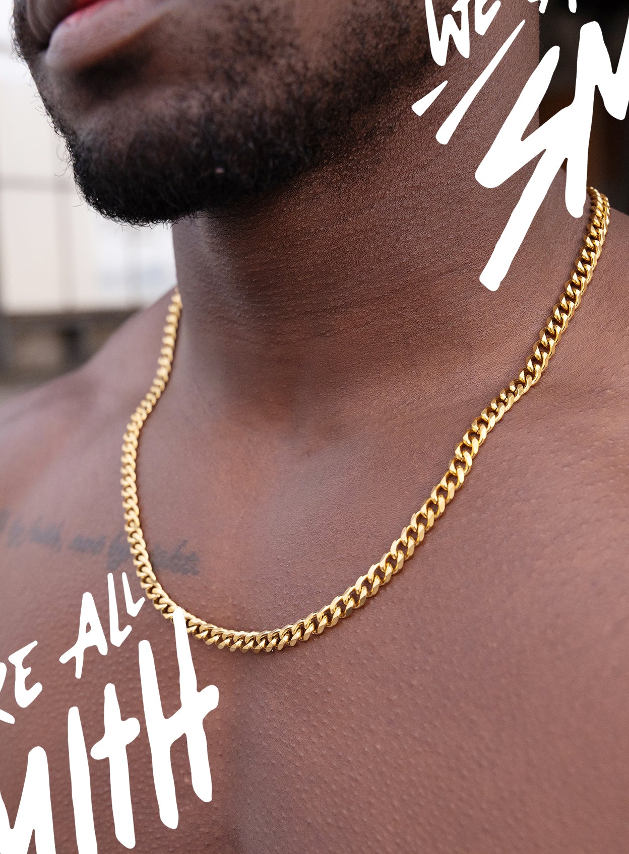Stainless Steel Gold Plated 7mm Cuban Chain - Image 2