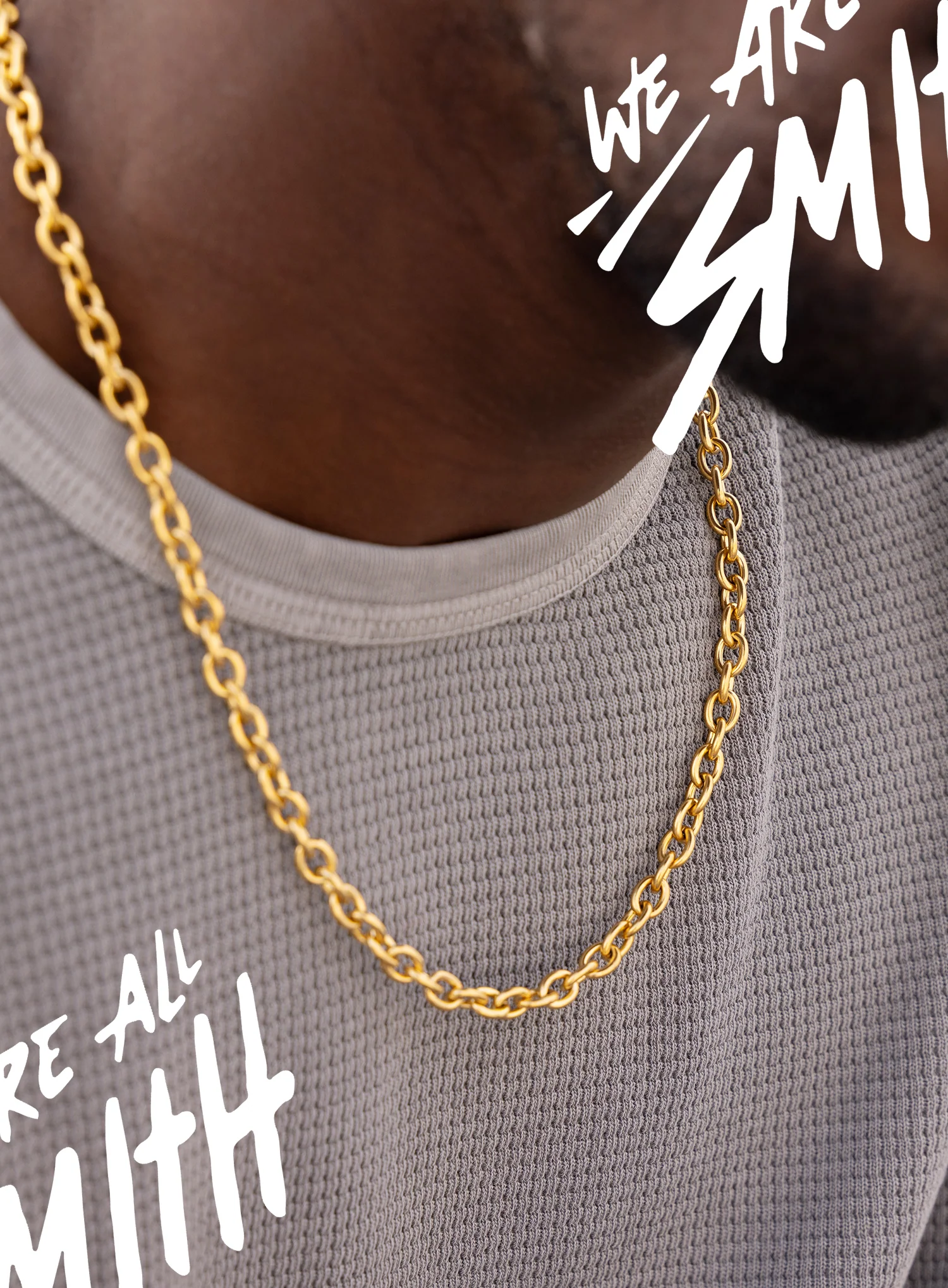 Stainless Steel Gold Plated 7mm Thick Oval Cable Chain Necklace - Image 8