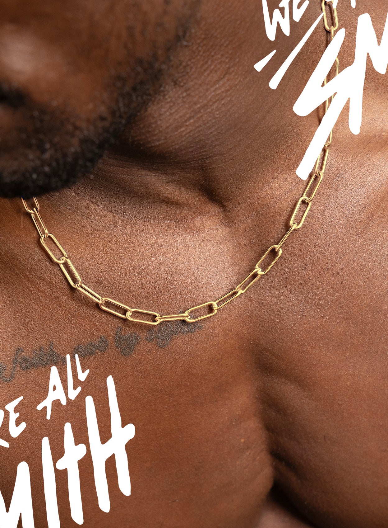 Stainless Steel Gold Plated 8mm Clip Chain Necklace - Image 4