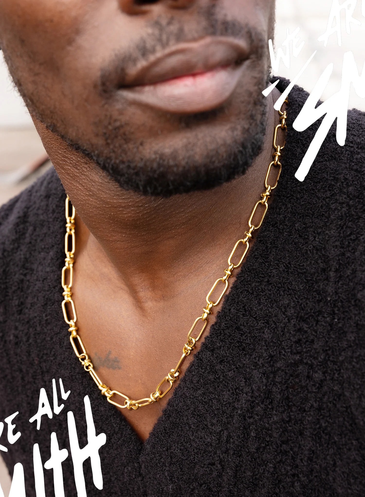 Stainless Steel Gold Plated 8mm Oval Cable Chain - Image 7
