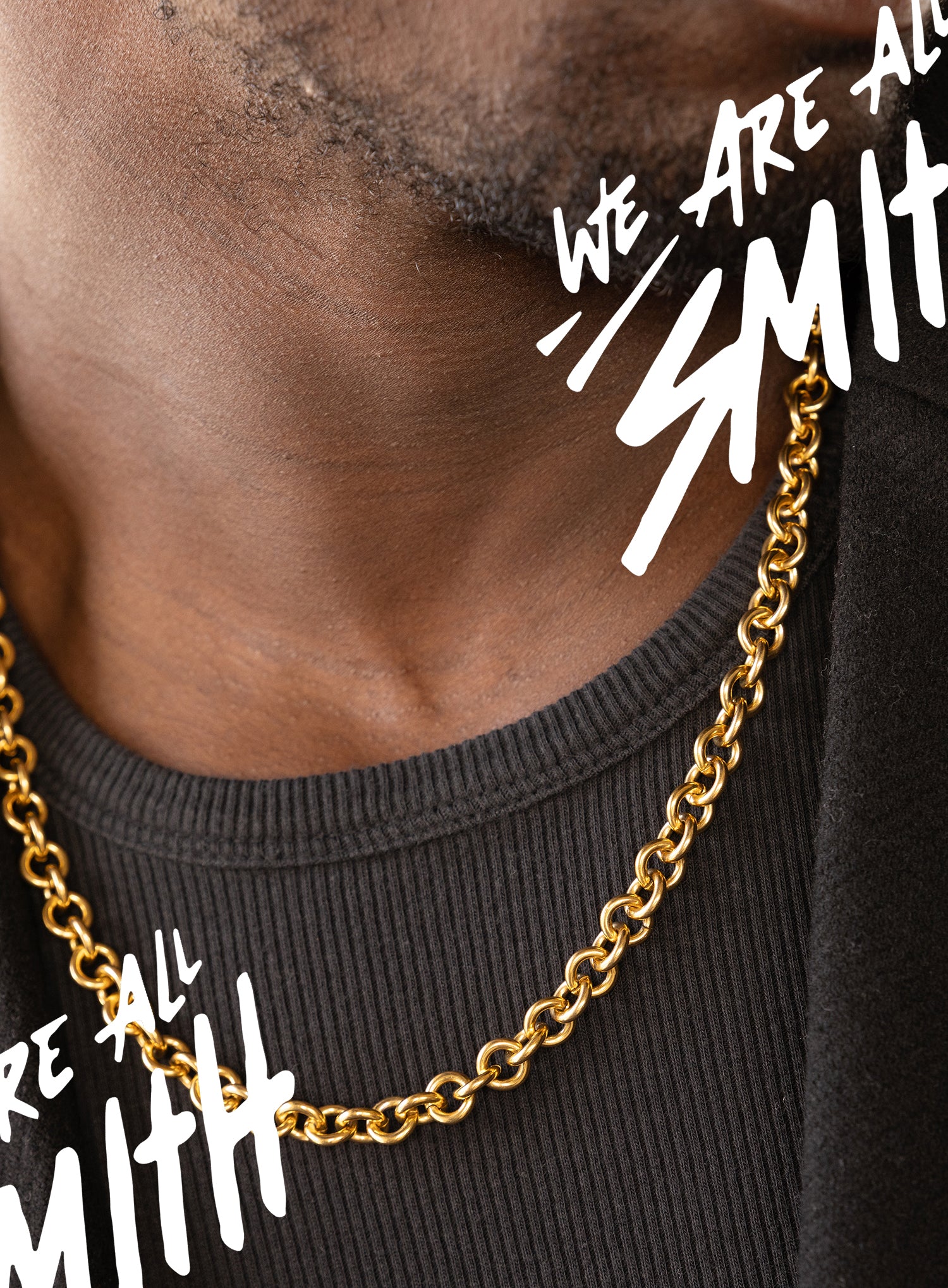 Stainless Steel Gold Plated 9mm Round Cable Chain Necklace - Image 4