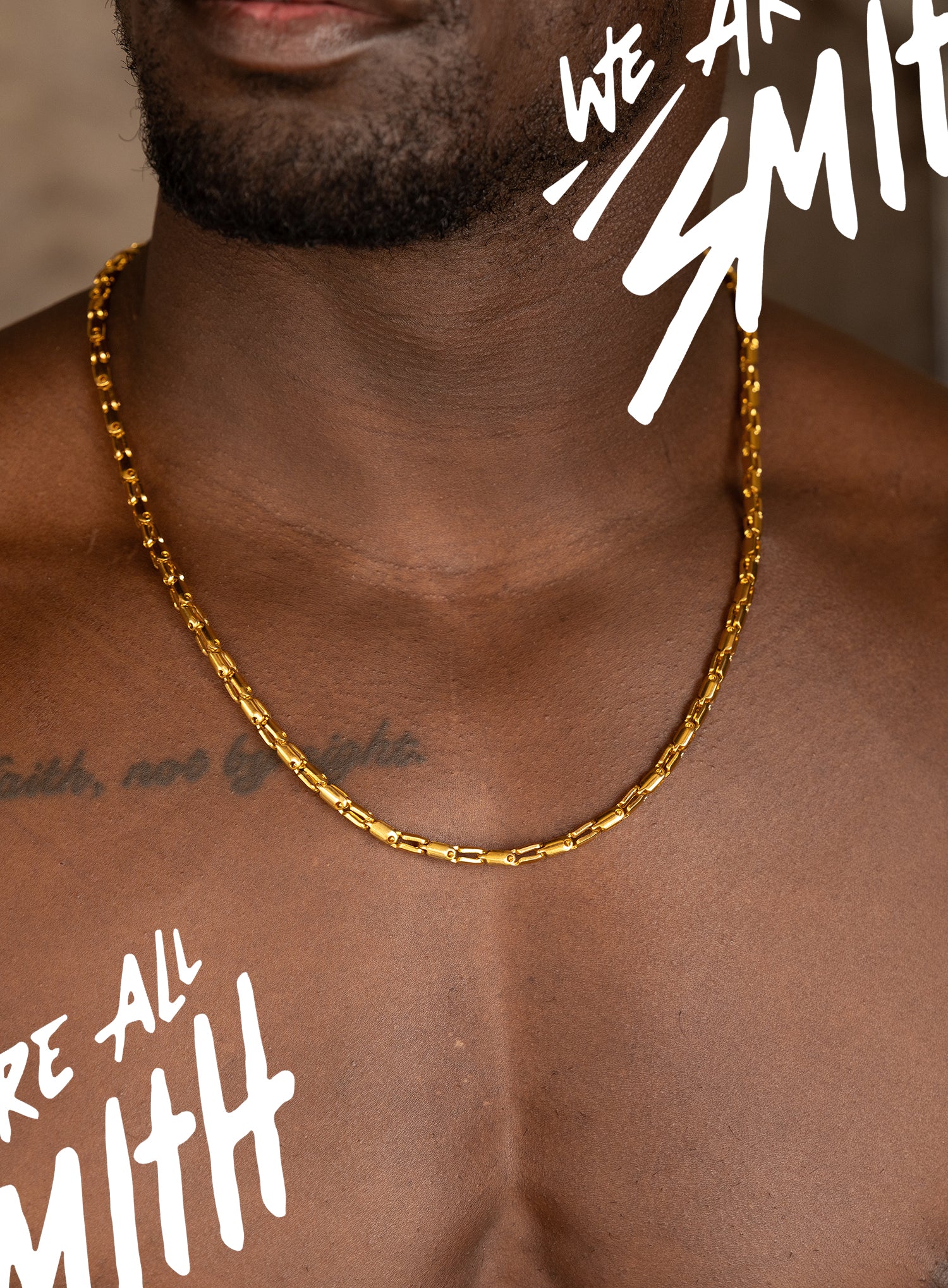 Stainless Steel Gold Plated Men's 5mm Chain Necklace - Image 6