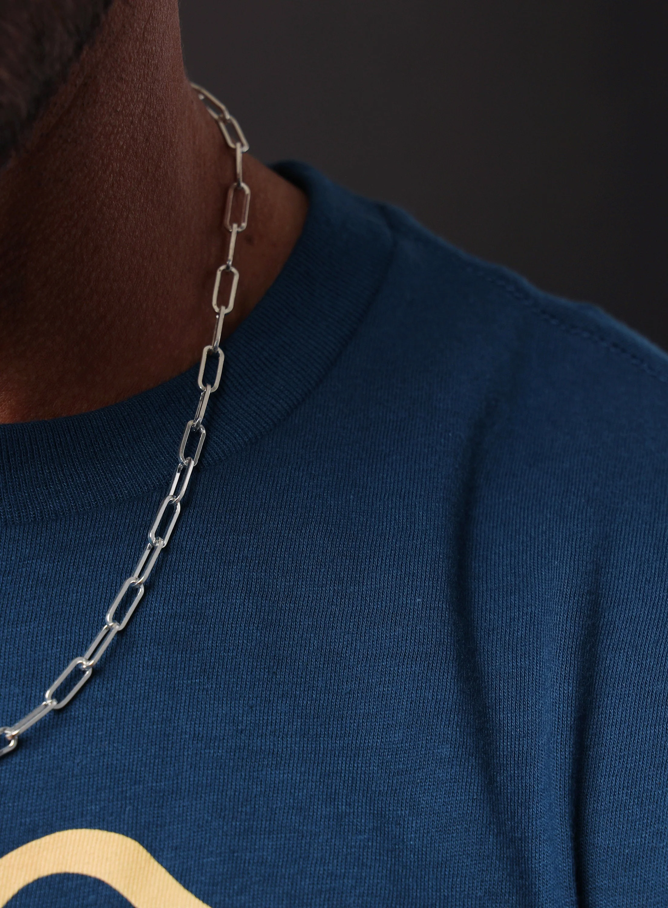 Sterling Silver Cable / Clip Chain Necklace for Men - Image 4