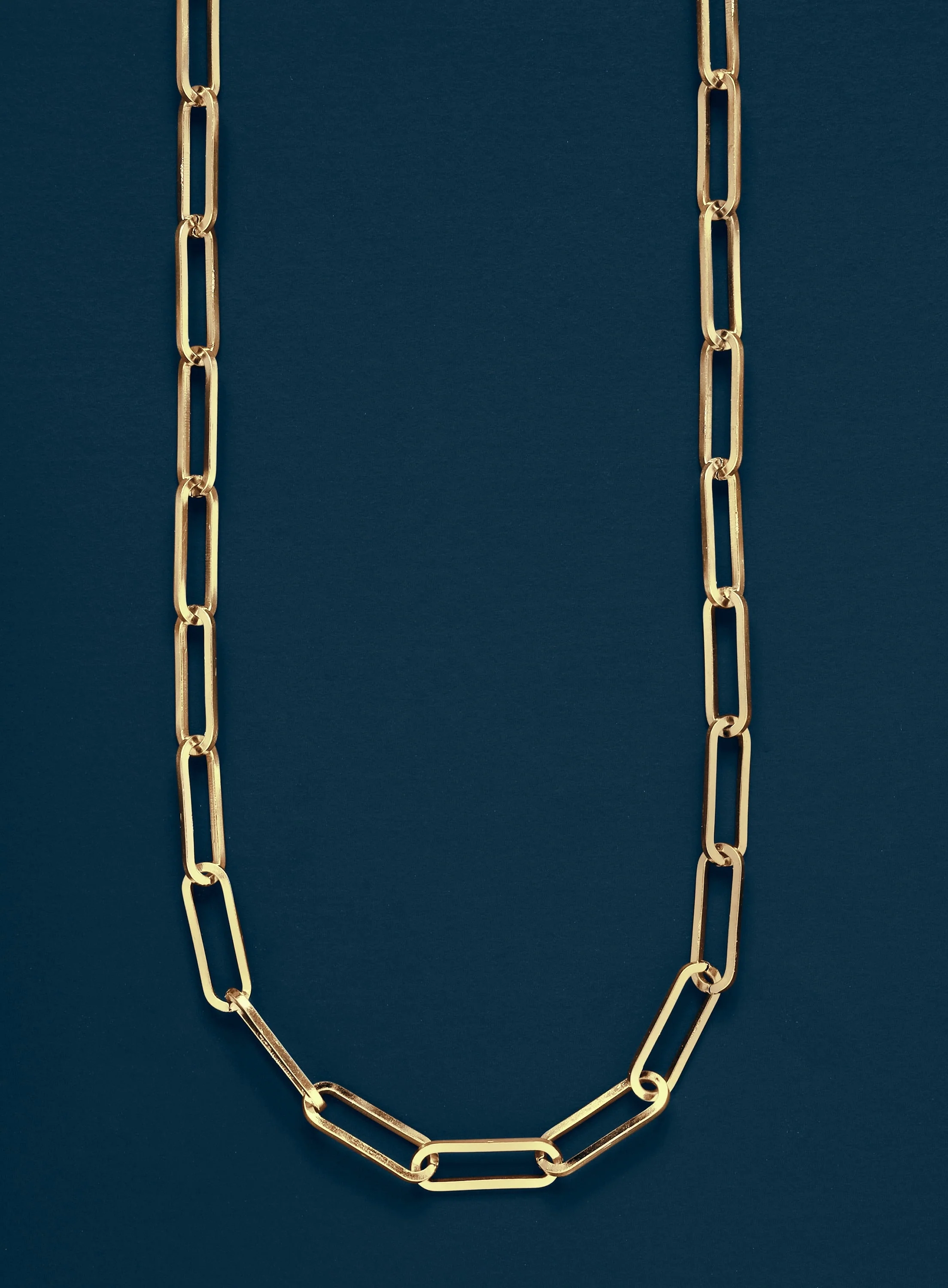 6mm Thick Gold Chain Clip Cable Link Necklace - Image 2