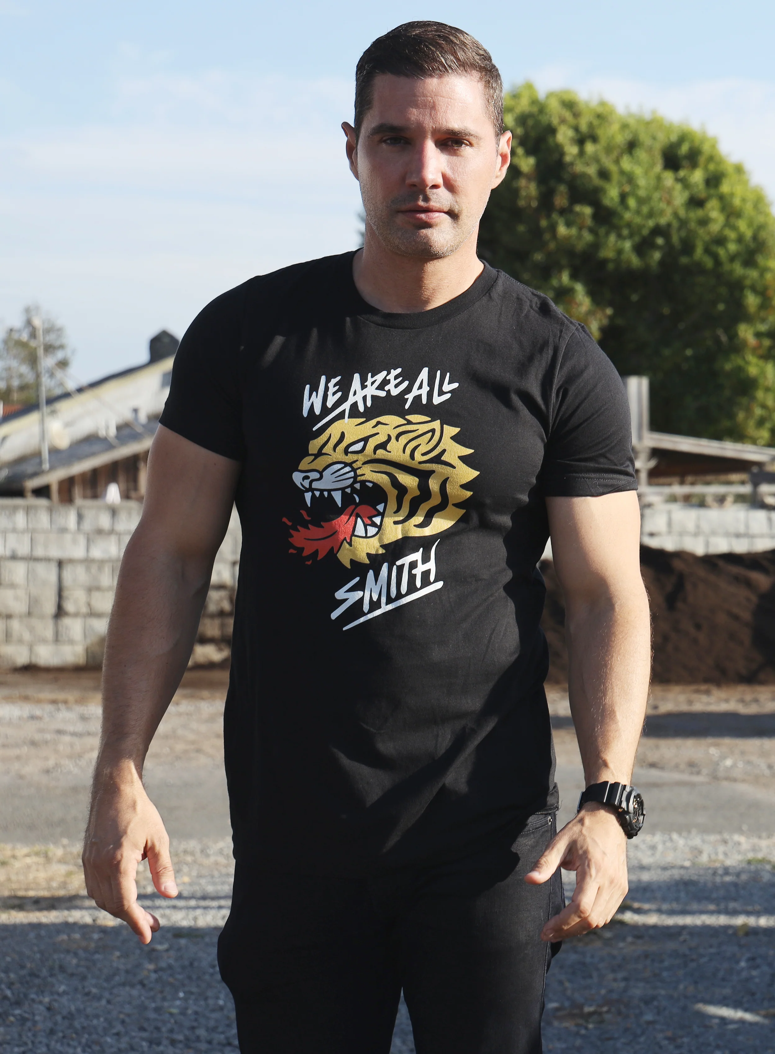 We Are All Smith Tiger Short Sleeve Black Unisex t-shirt