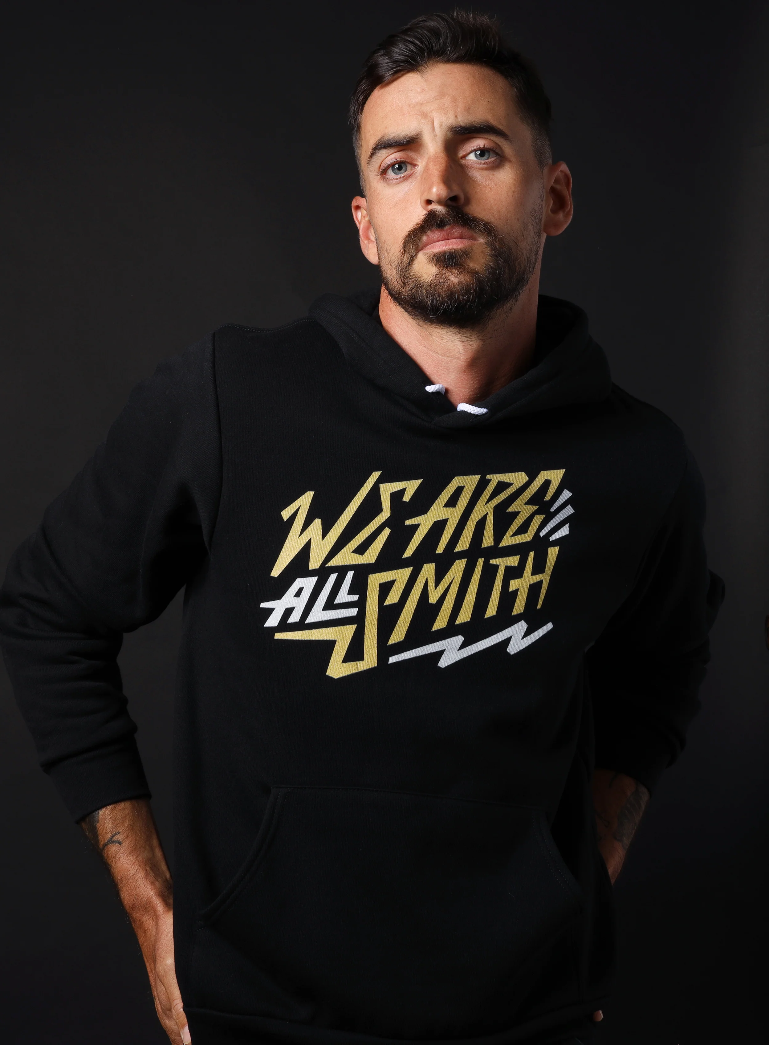 Unisex We Are All Smith black hoodie