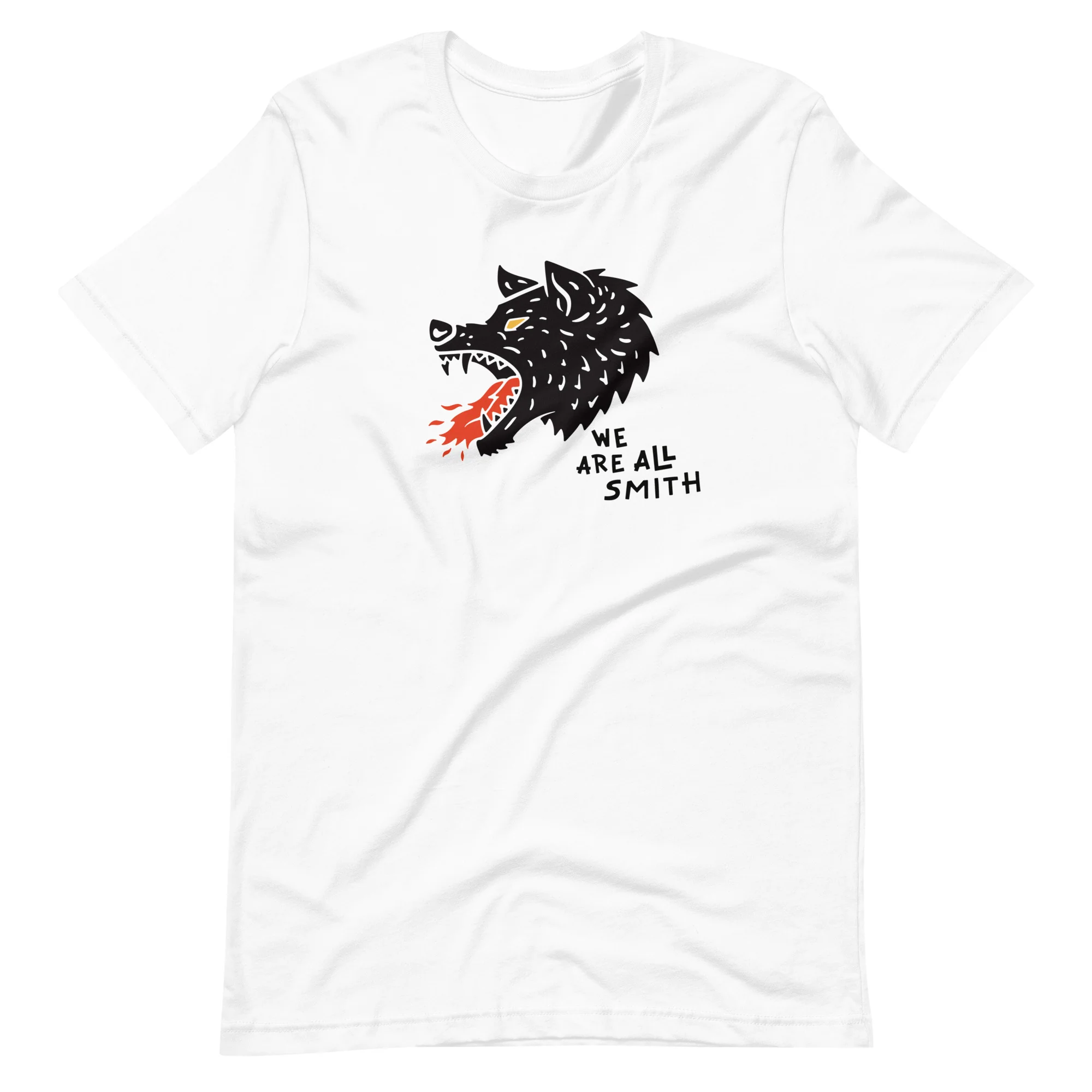 Unisex Wolf whie short sleeve t-shirt - Image 3