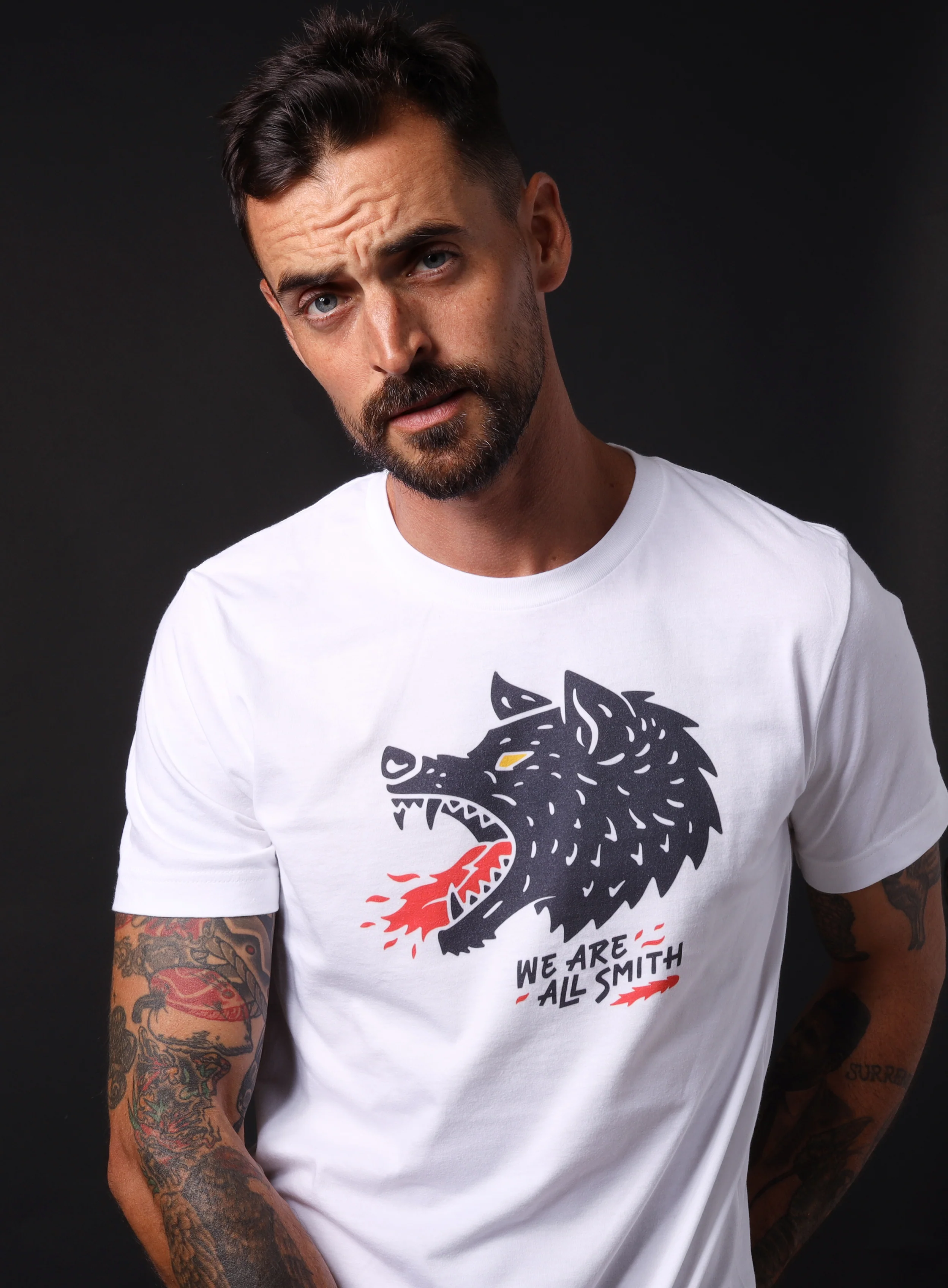 Unisex Wolf whie short sleeve t-shirt - Image 4