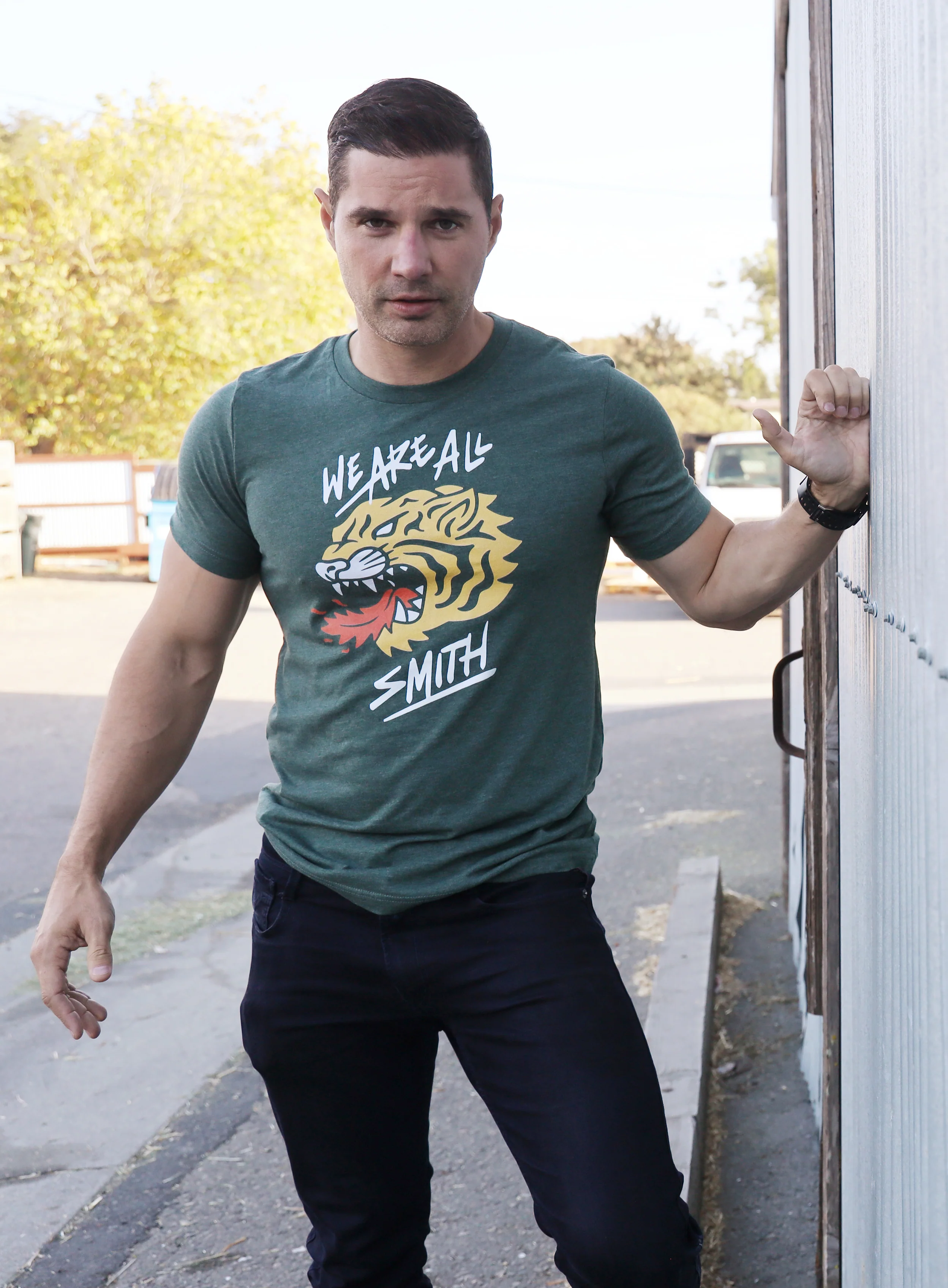 WAAS Tiger Green Heather Short Sleeve Unisex t-shirt