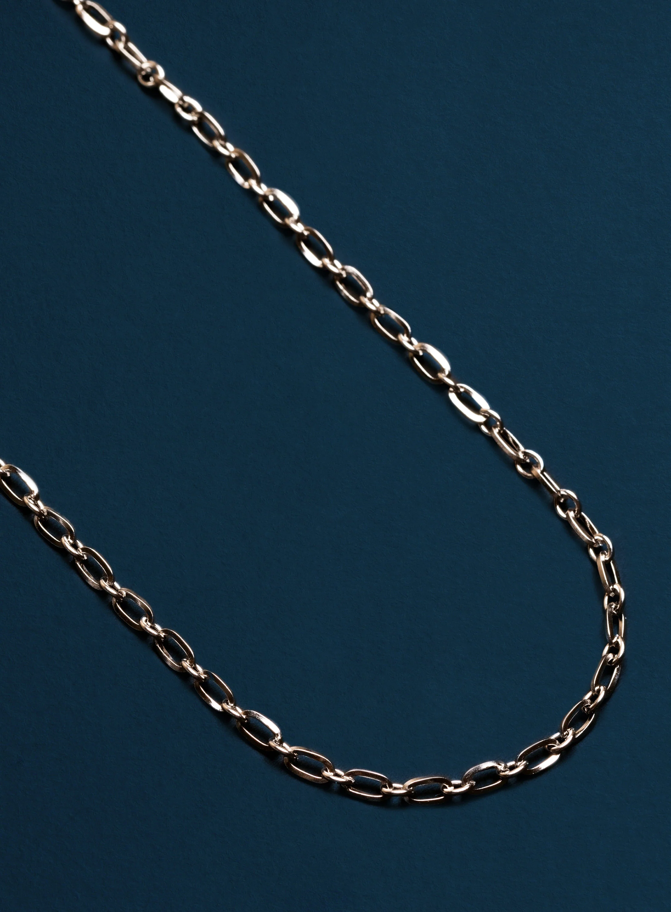 Waterproof 1 to 1 style links 4mm Oval Cable Chain Necklace - Image 4