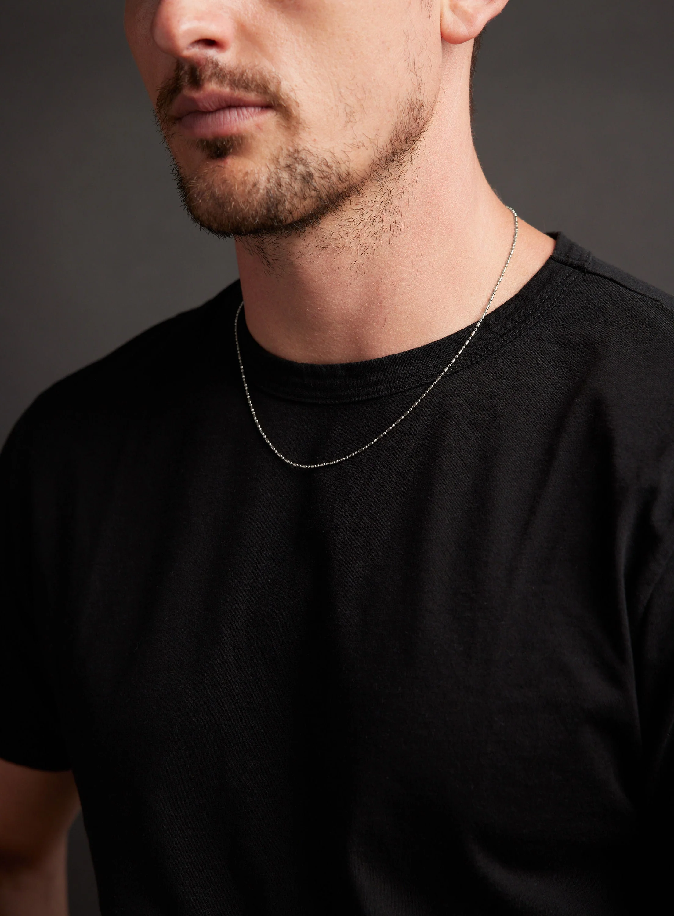 Waterproof 1mm Stainless Steel Minimalist Chain Necklace for Men - Image 5