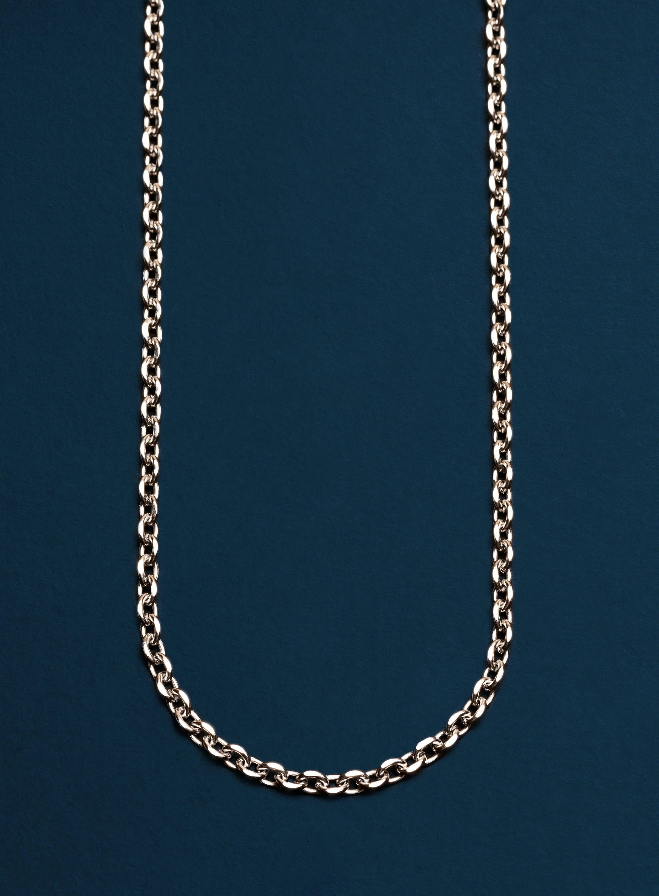 Waterproof Rounded 4mm Cable Stainless Steel Chain Necklace - Image 2