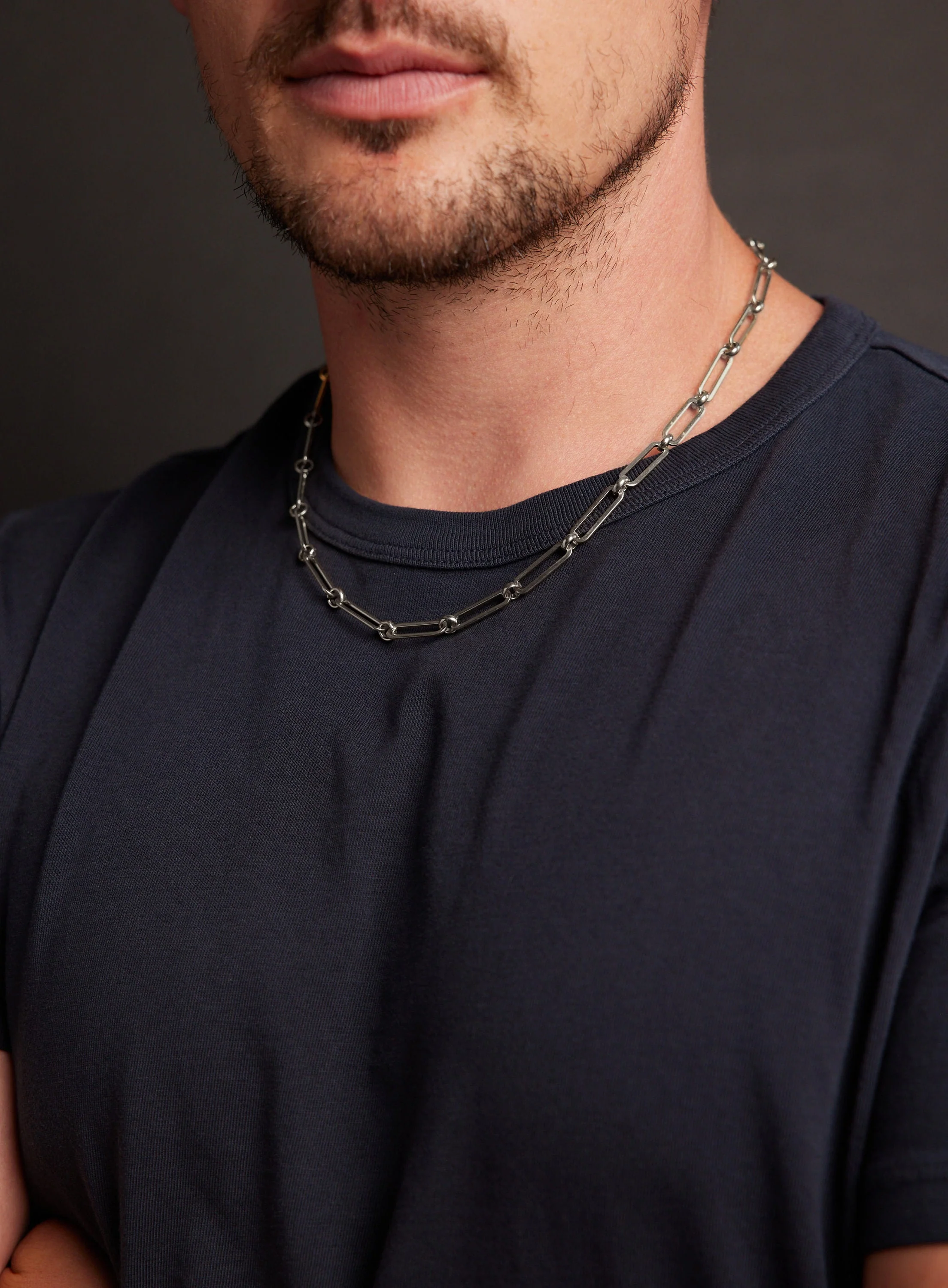 Waterproof 1 to 1 Clip Rolo Thick Necklace for Guys - Image 3