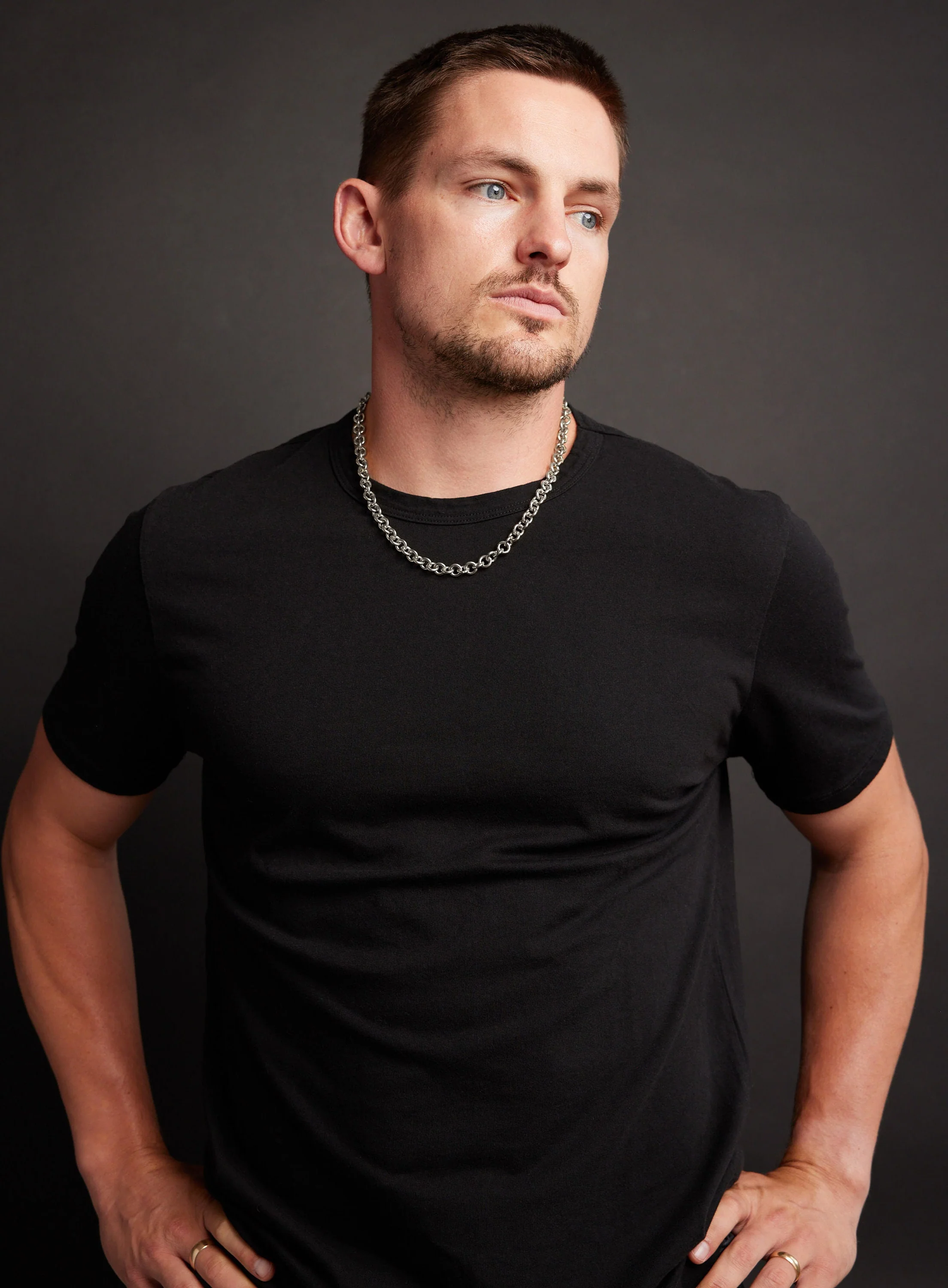 Waterproof 9mm Chunky Round Cable Chain Necklace for Men - Image 3