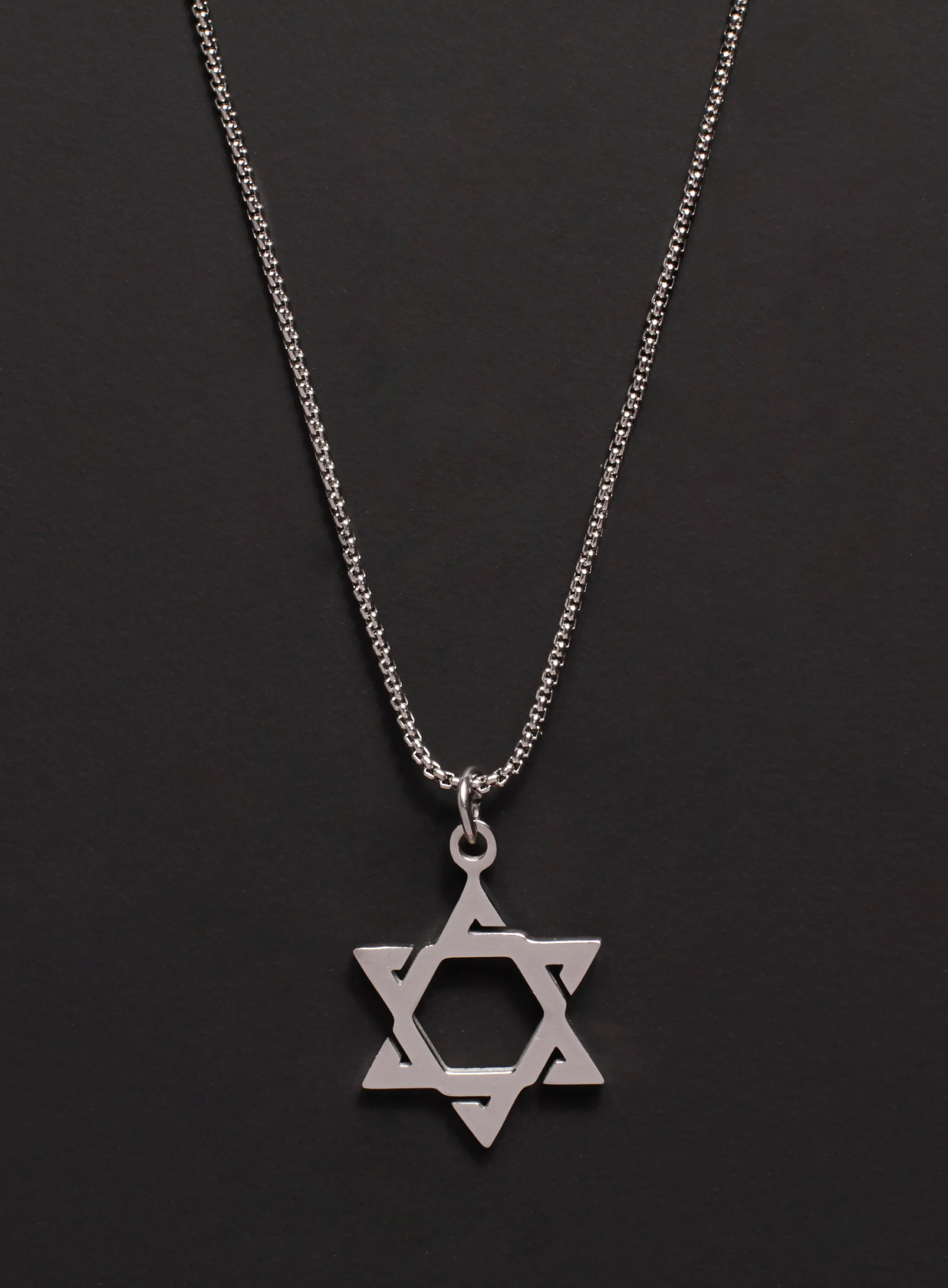 Waterproof Men's Necklace Star of David - Image 2