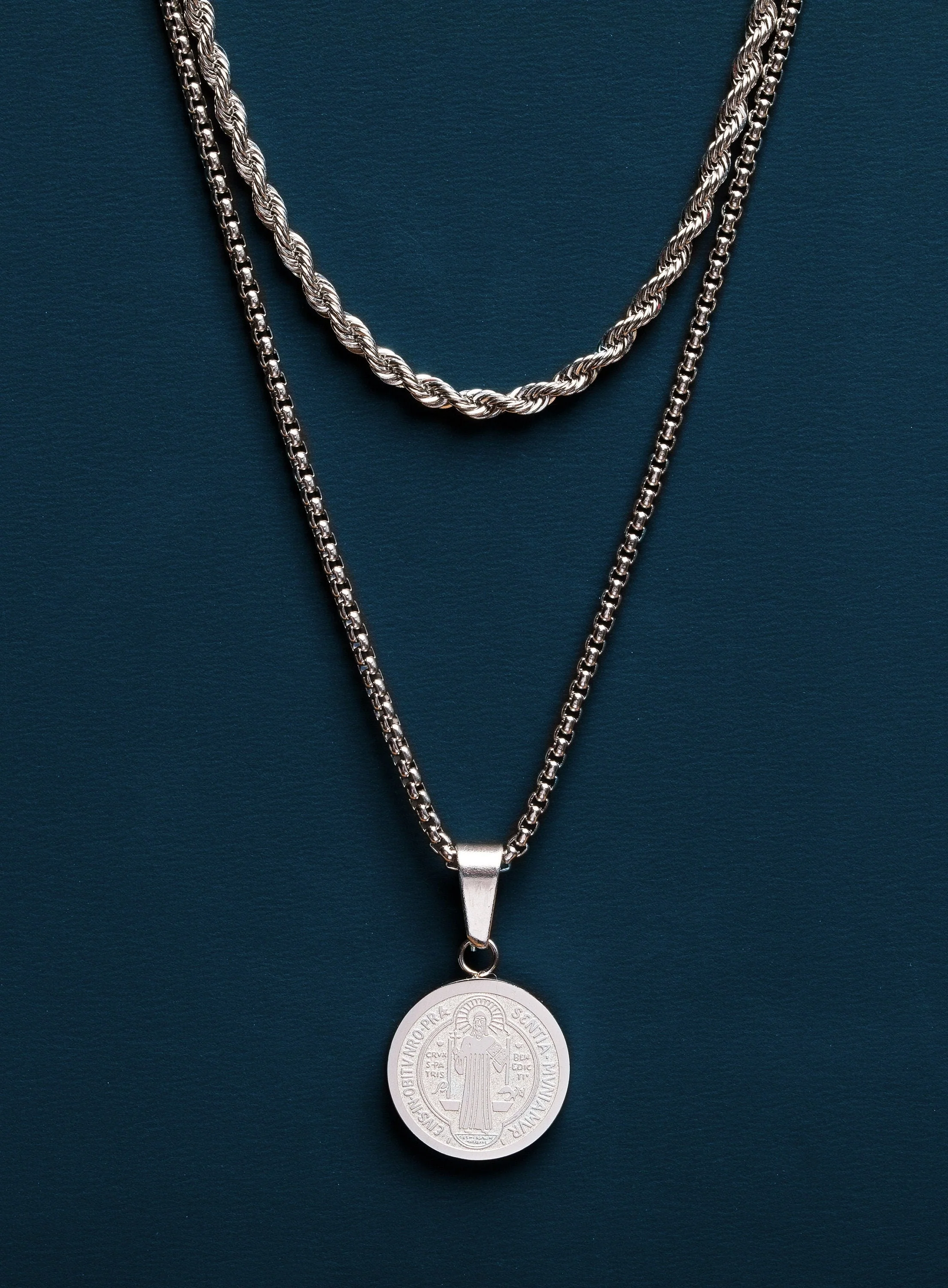 Waterproof Saint Benedict Necklace Set