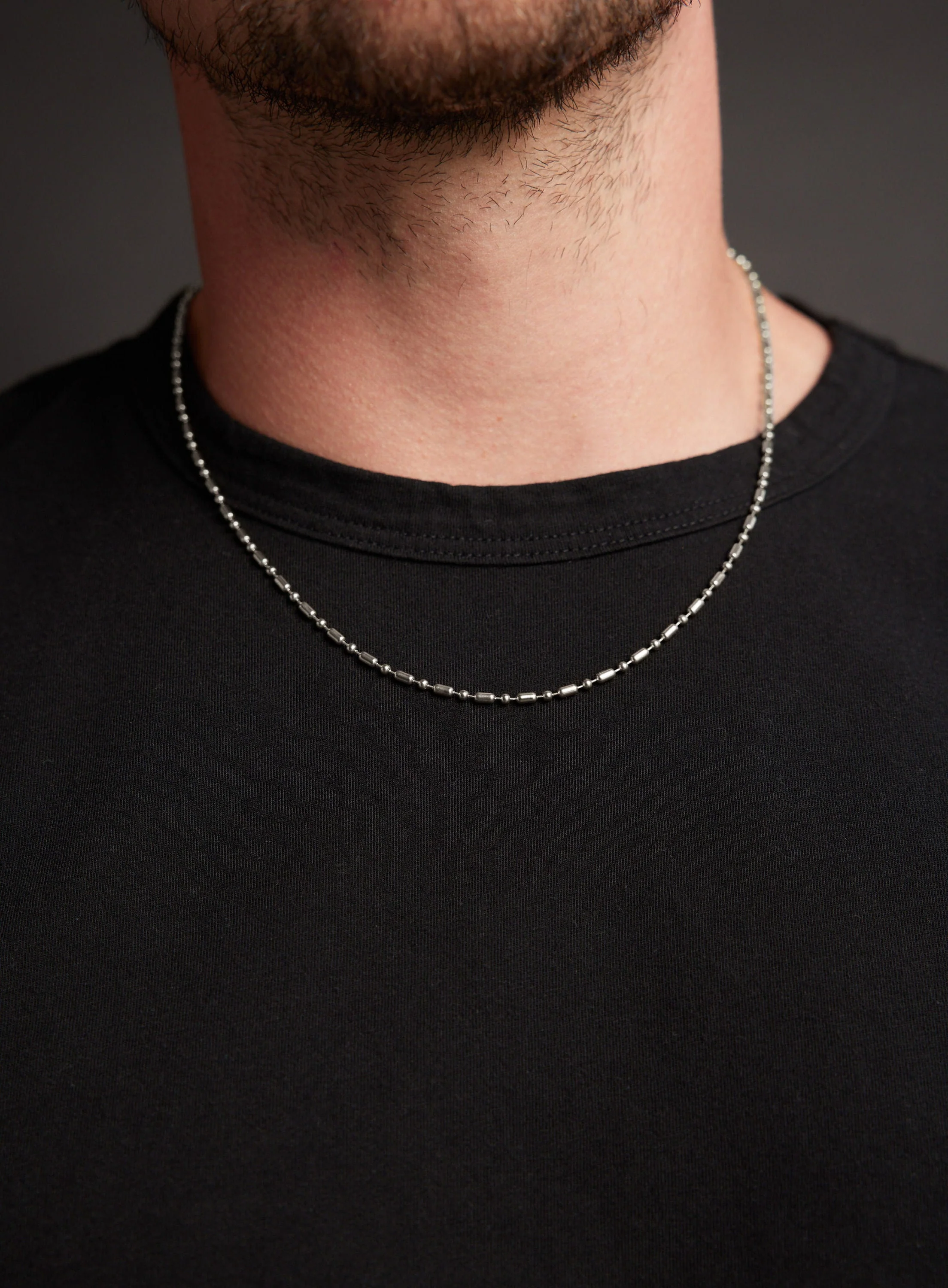Waterproof 2.5mm 316 Stainless Steel Minimalist Chain Necklace