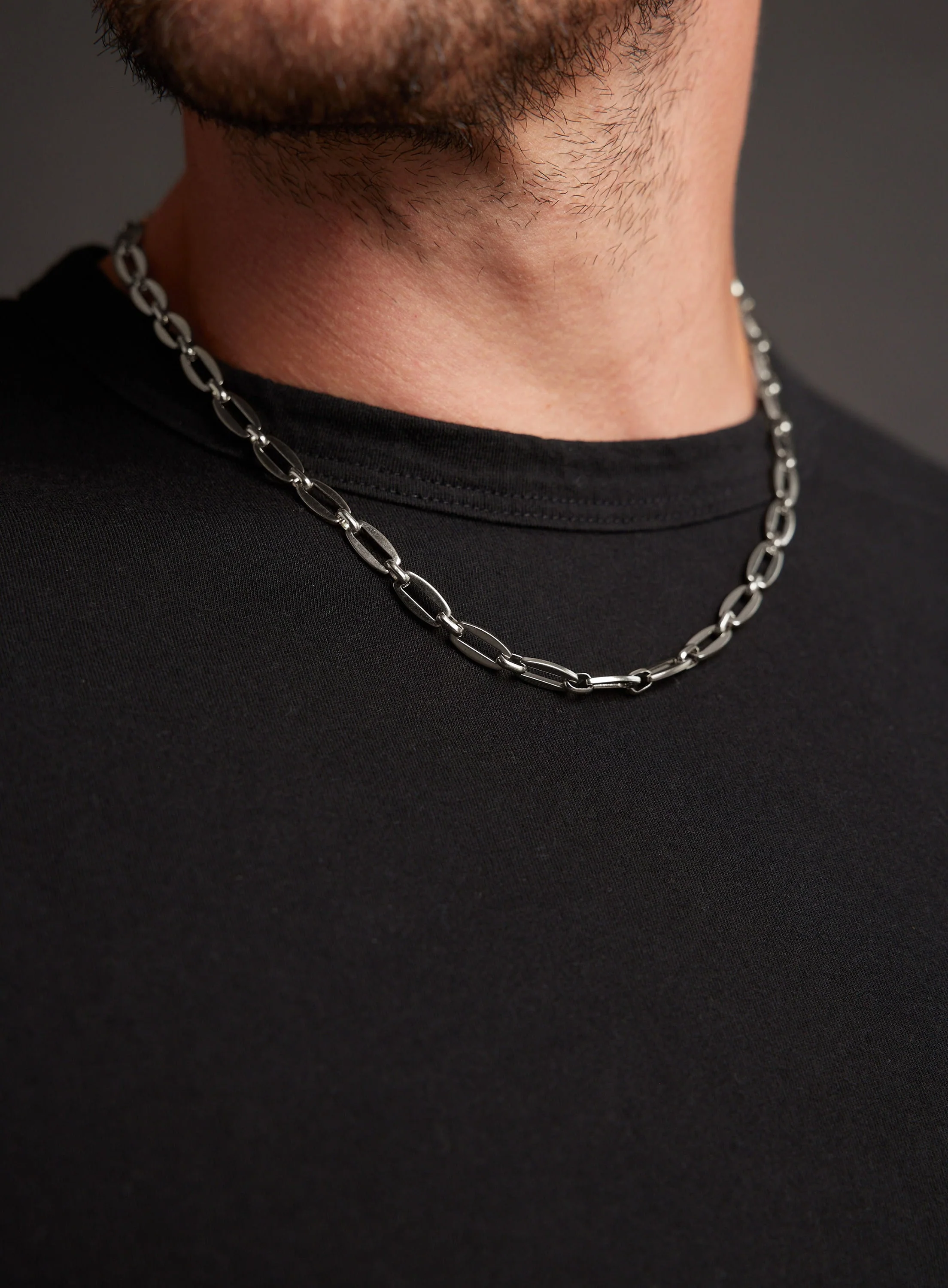Waterproof 7mm 316L Stainless Steel Thick Chain Necklace for Men