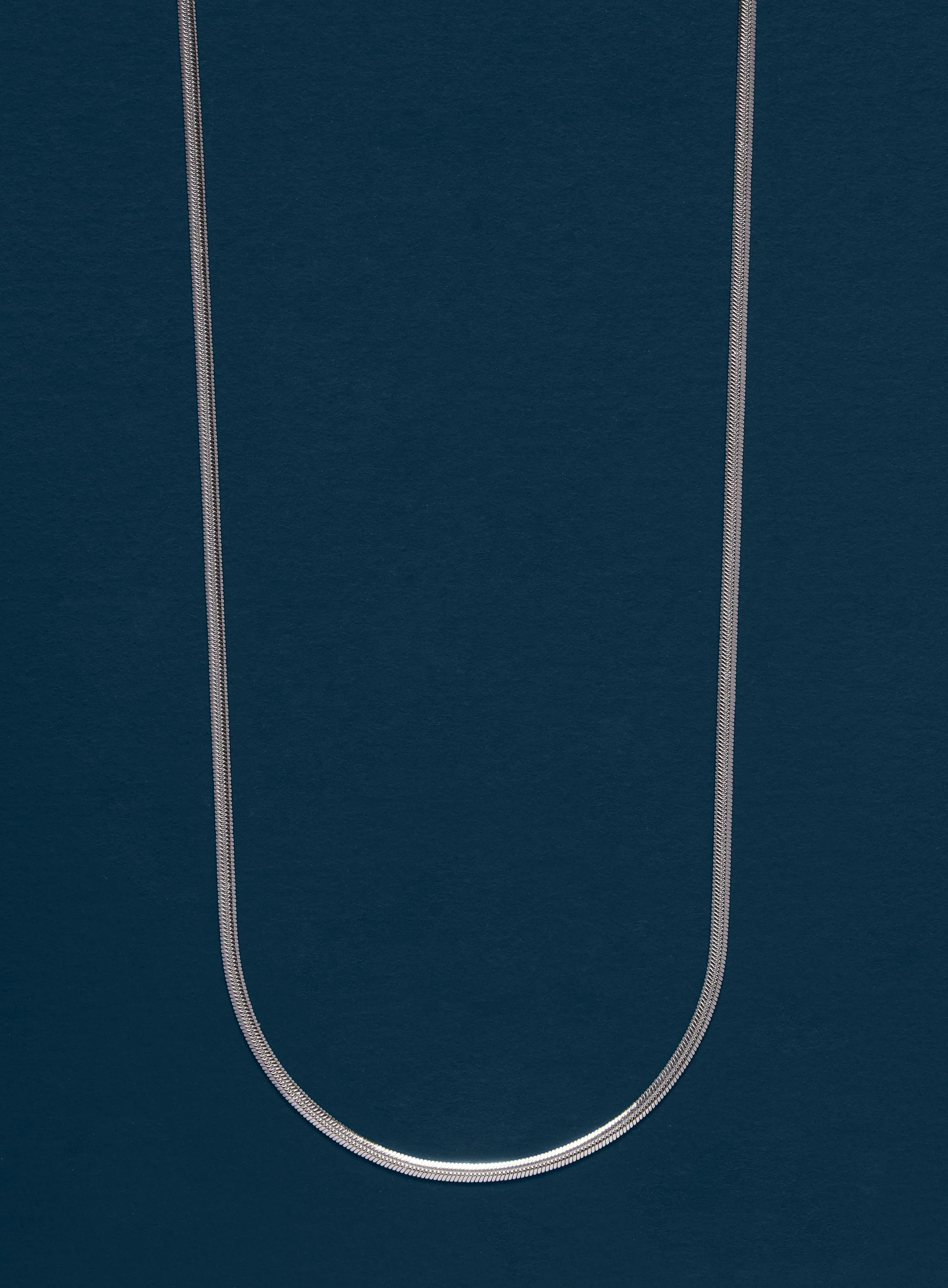 Waterproof 2mm 316L Stainless Steel Herringbone Chain - Image 2