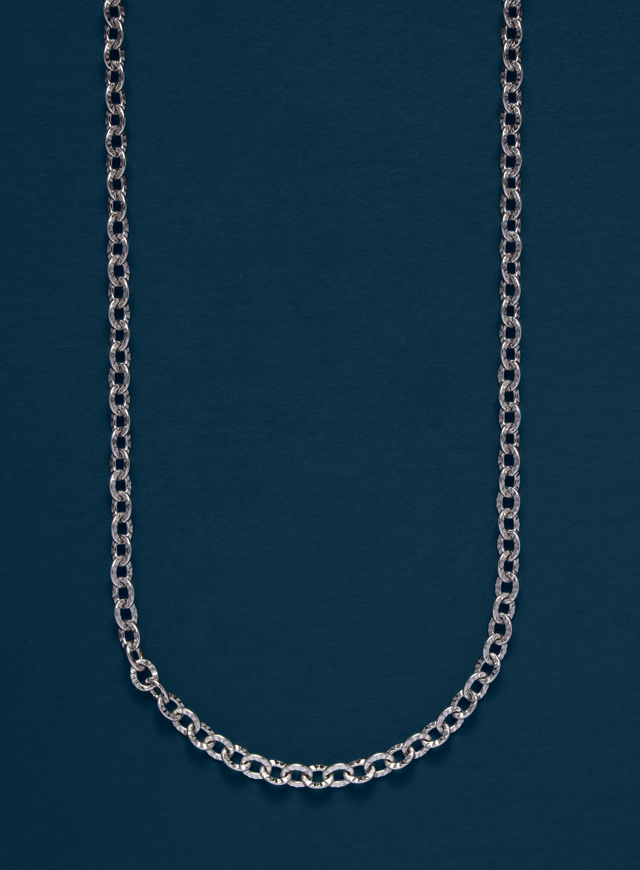 Waterproof 3mm 316L Stainless Steel Classic Cable Chain Necklace - Image 2