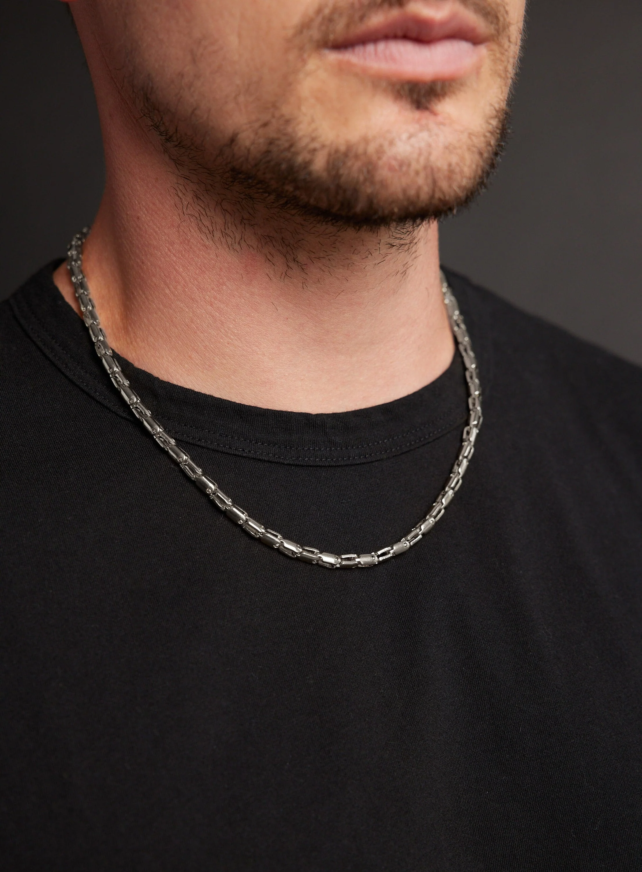 Waterproof 5mm 316L Stainless Steel Chain Necklace for Men