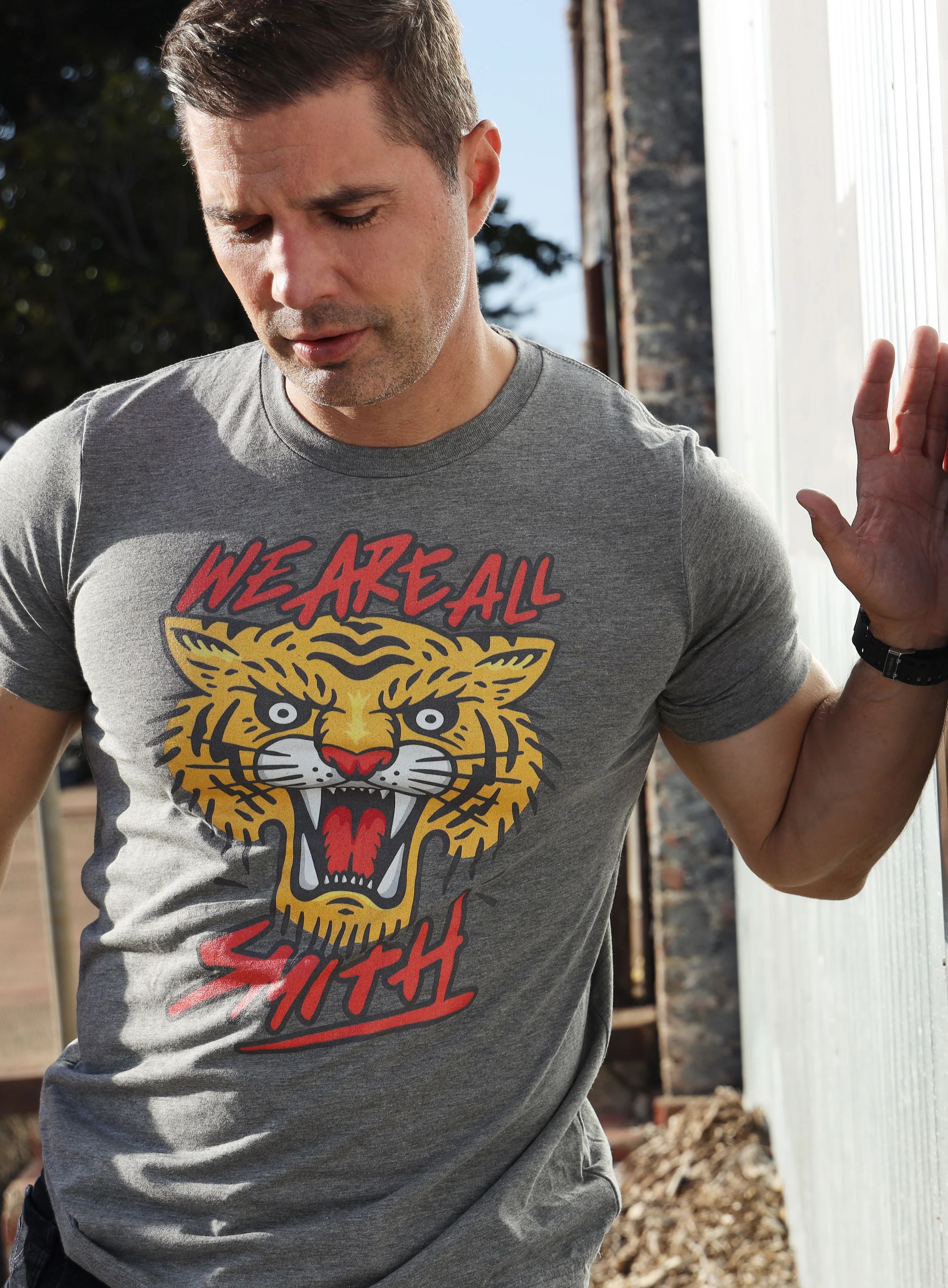 We Are All Smith Tiger Gray Short sleeve t-shirt